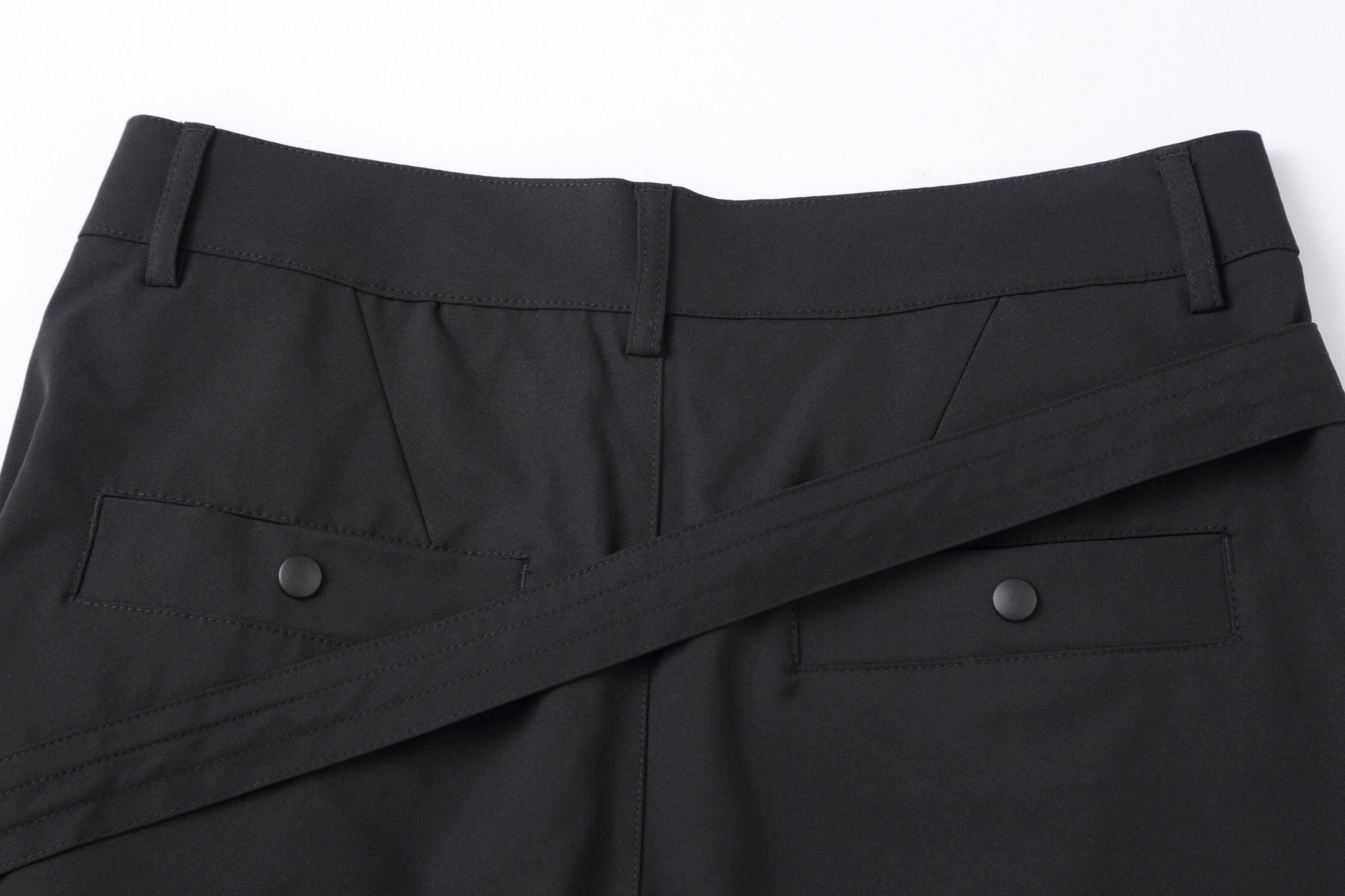 CLP Draped Wide-Leg Belted Pants, premium urban and streetwear designers apparel on PROJECTISR.com, CLP