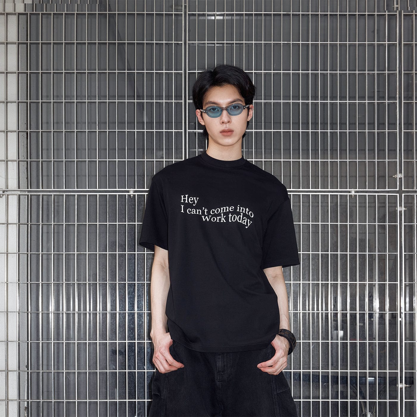 49PERCENT Essential Slogan T-Shirt, premium urban and streetwear designers apparel on PROJECTISR.com, 49PERCENT