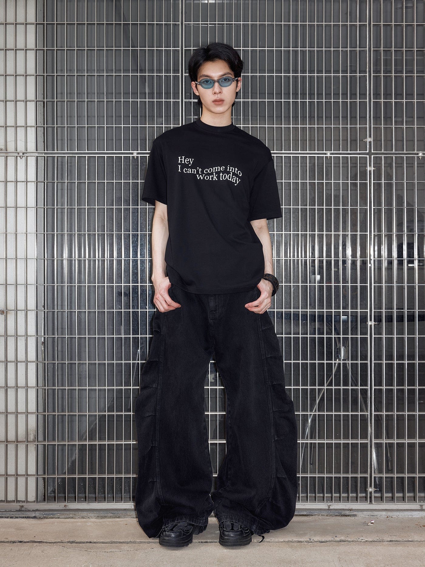 49PERCENT Essential Slogan T-Shirt, premium urban and streetwear designers apparel on PROJECTISR.com, 49PERCENT