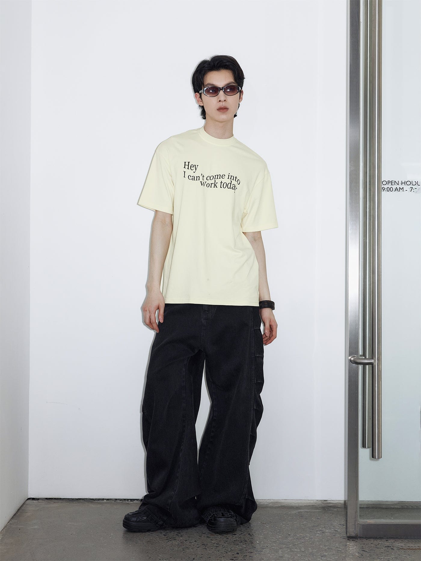 49PERCENT Essential Slogan T-Shirt, premium urban and streetwear designers apparel on PROJECTISR.com, 49PERCENT