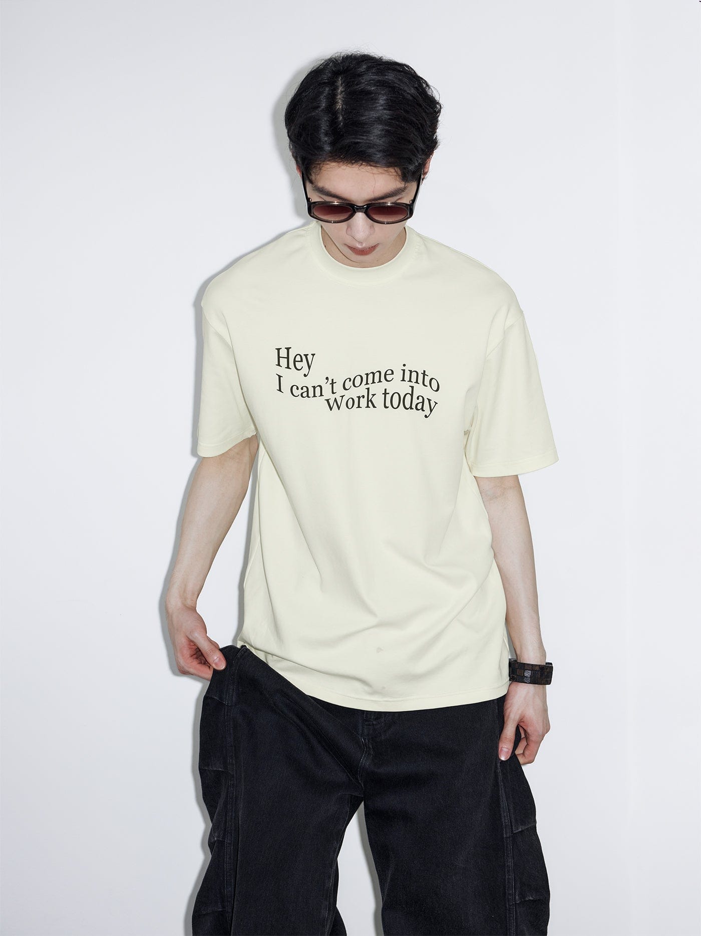 49PERCENT Essential Slogan T-Shirt, premium urban and streetwear designers apparel on PROJECTISR.com, 49PERCENT