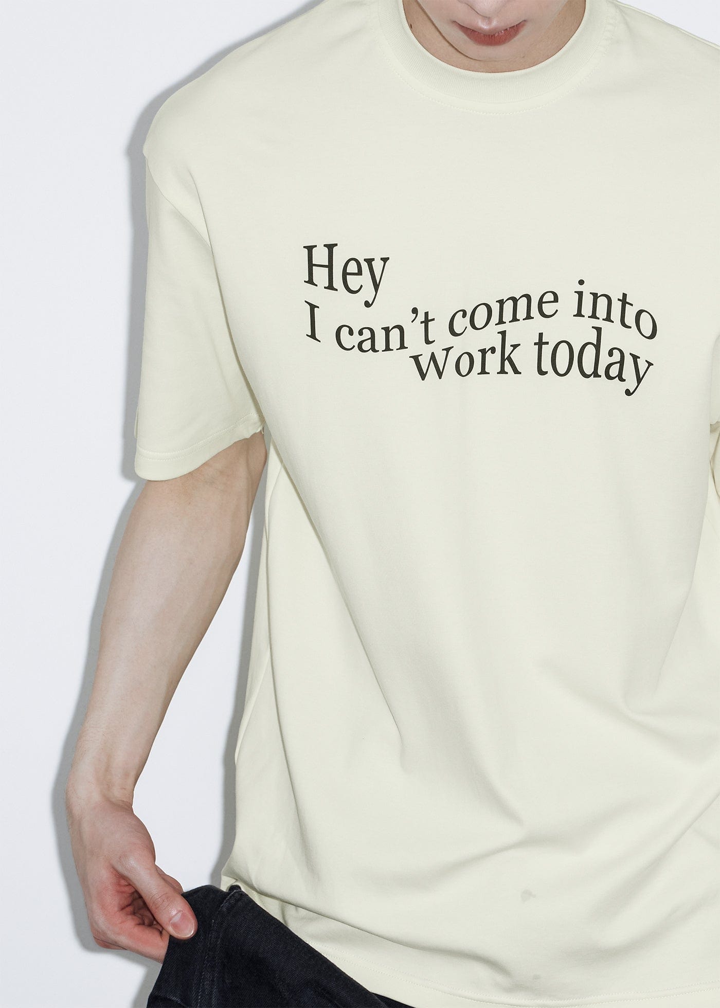 49PERCENT Essential Slogan T-Shirt, premium urban and streetwear designers apparel on PROJECTISR.com, 49PERCENT