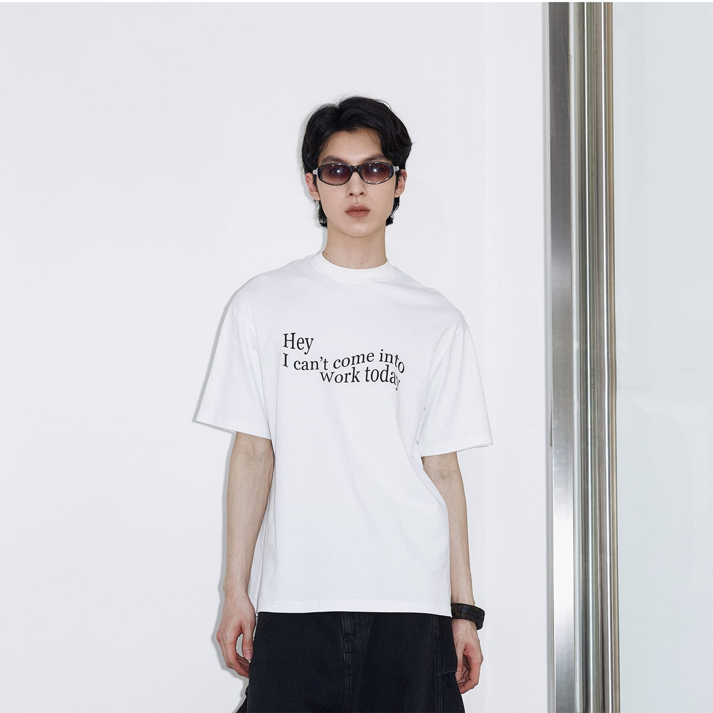 49PERCENT Essential Slogan T-Shirt, premium urban and streetwear designers apparel on PROJECTISR.com, 49PERCENT