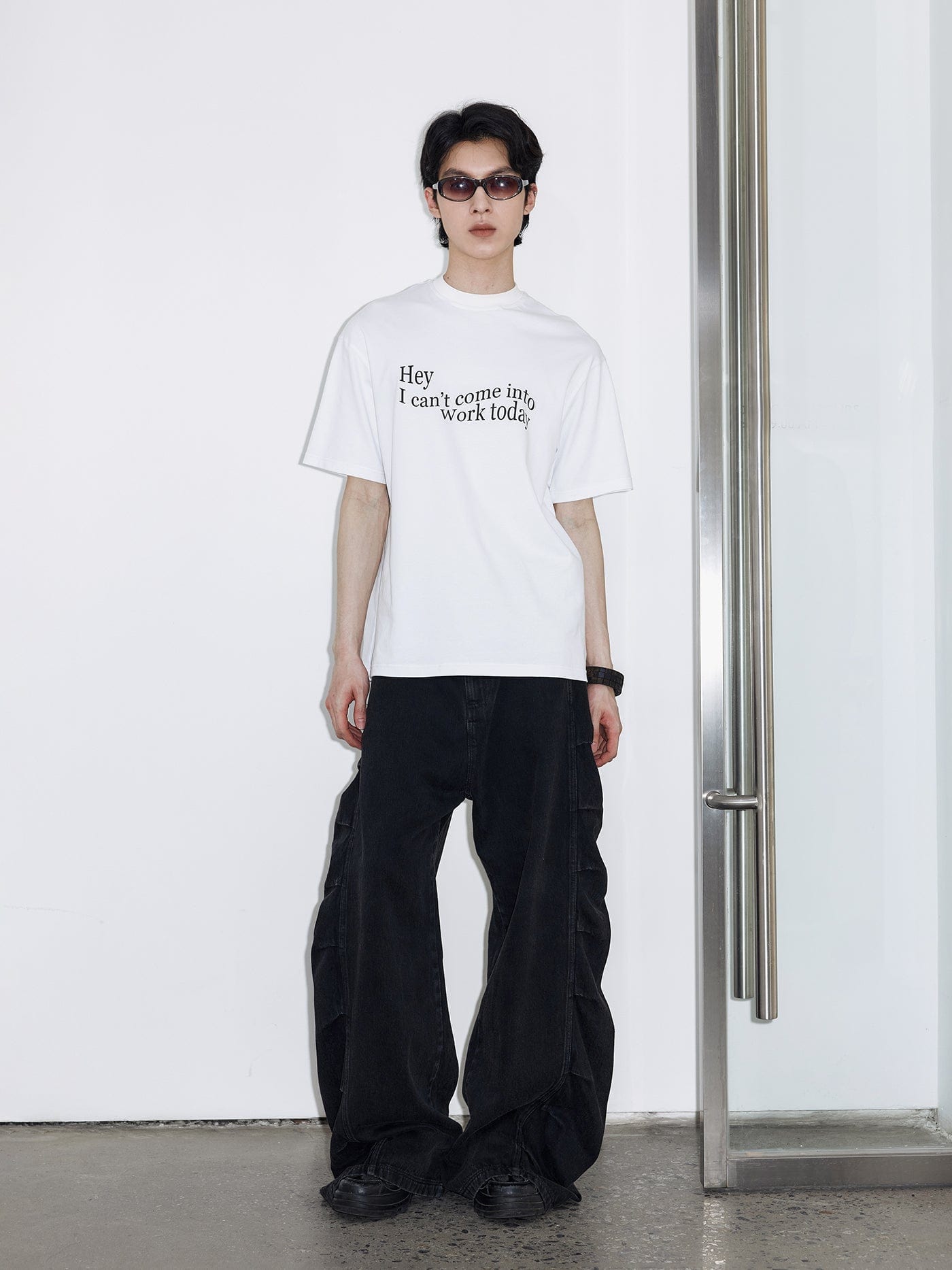 49PERCENT Essential Slogan T-Shirt, premium urban and streetwear designers apparel on PROJECTISR.com, 49PERCENT