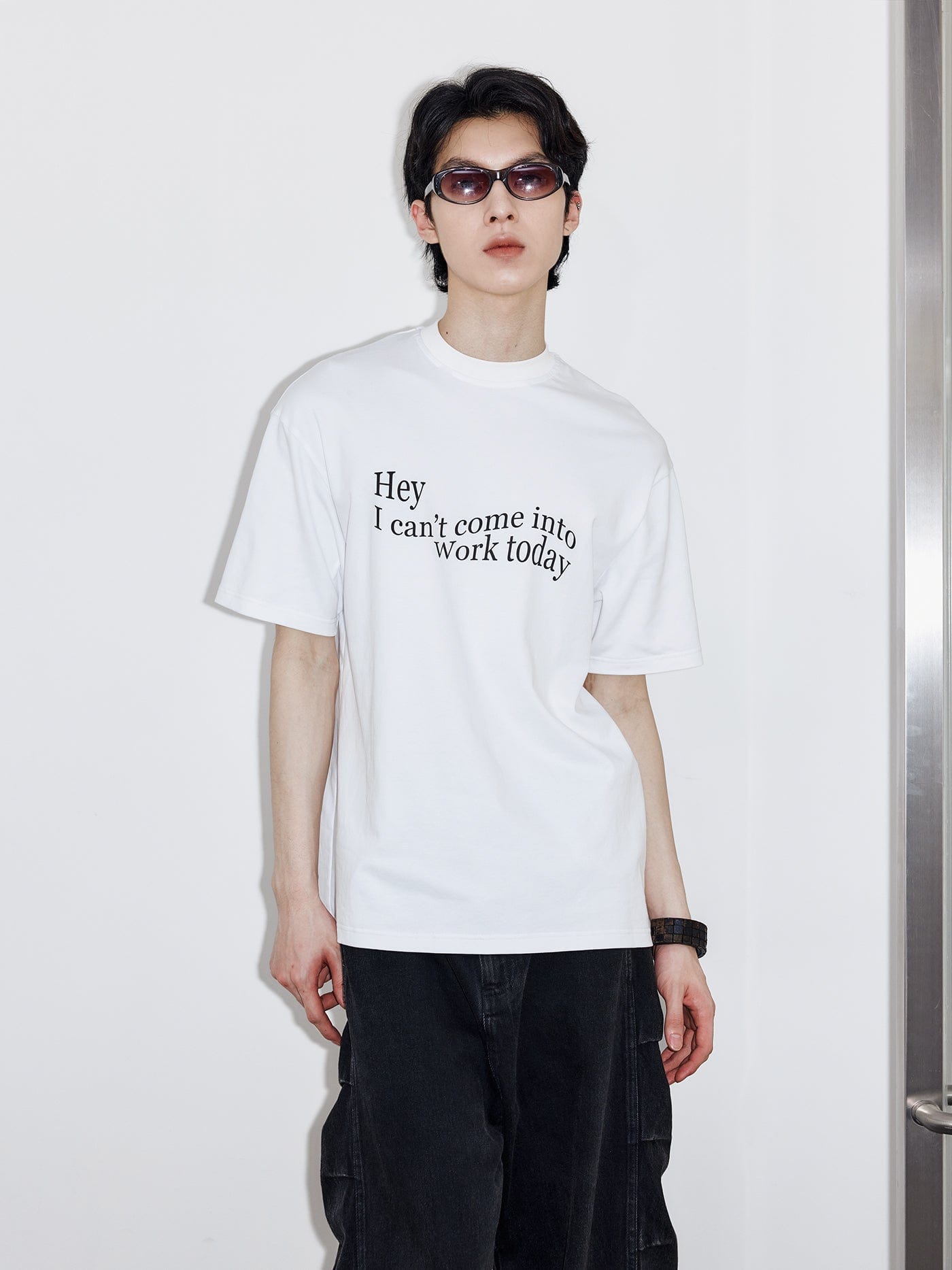 49PERCENT Essential Slogan T-Shirt, premium urban and streetwear designers apparel on PROJECTISR.com, 49PERCENT
