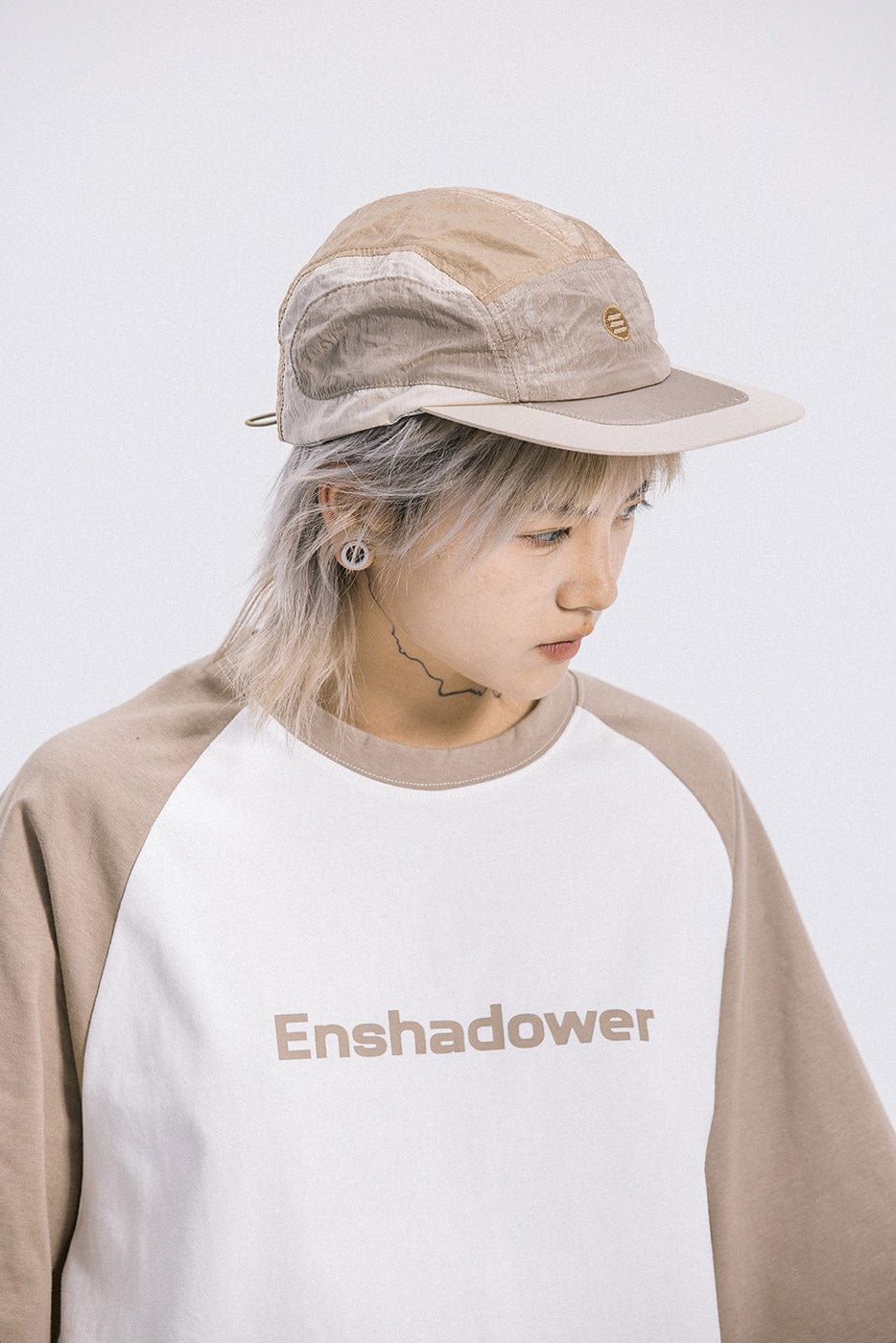 ENSHADOWER Contrasted 5-Panel Hat, premium urban and streetwear designers apparel on PROJECTISR.com, ENSHADOWER