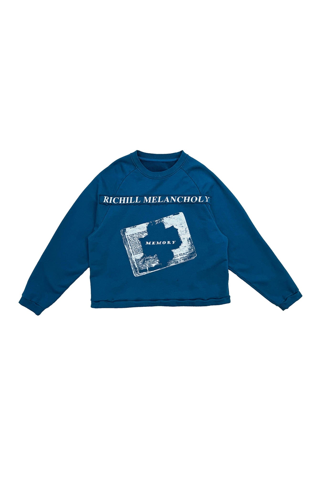 RICHILL Paneled Graphic Print Raglan Sweatshirt, premium urban and streetwear designers apparel on PROJECTISR.com, RICHILL