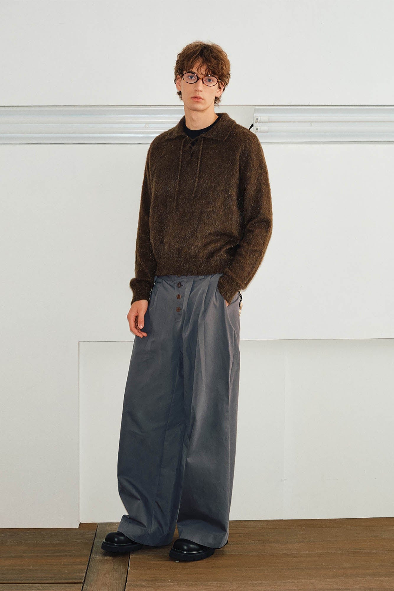 KREATE Drawstring Mohair Sweater, premium urban and streetwear designers apparel on PROJECTISR.com, KREATE