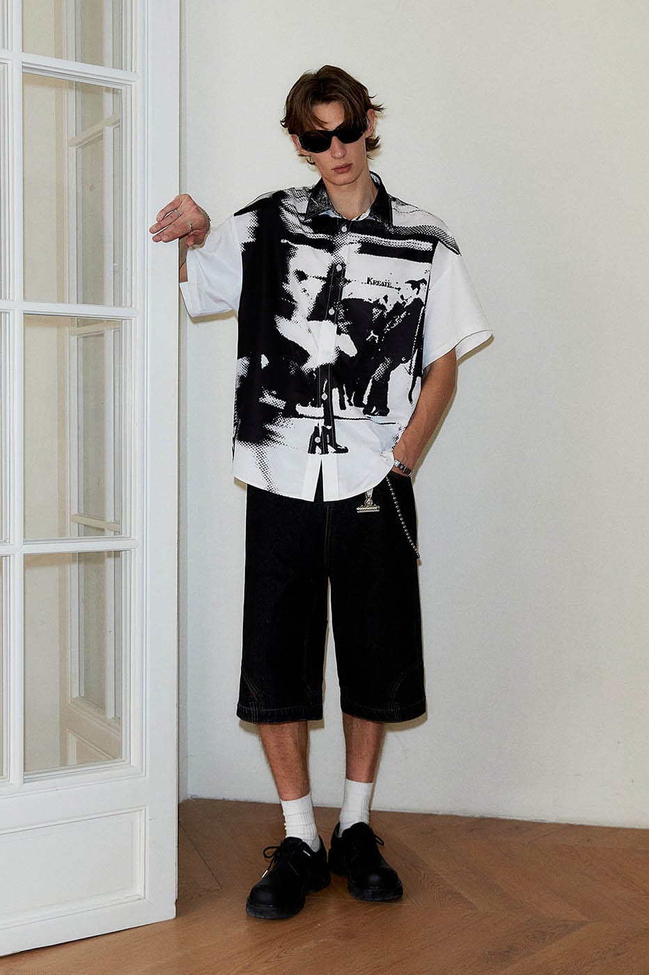 KREATE Platform Full-Print Graphics Half Shirt, premium urban and streetwear designers apparel on PROJECTISR.com, KREATE