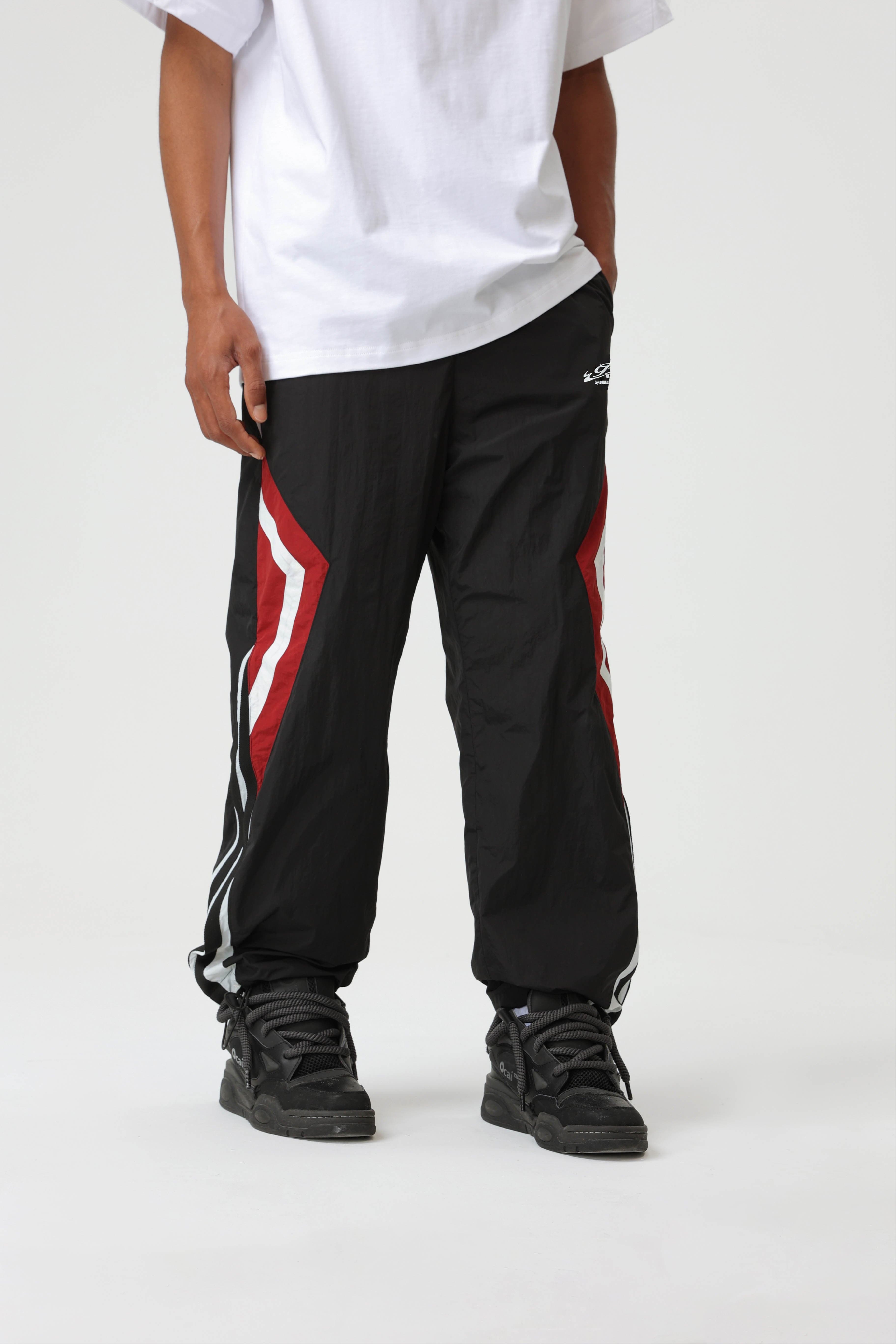 BONELESS Deconstructed Contrast Straight Pants, premium urban and streetwear designers apparel on PROJECTISR.com, BONELESS