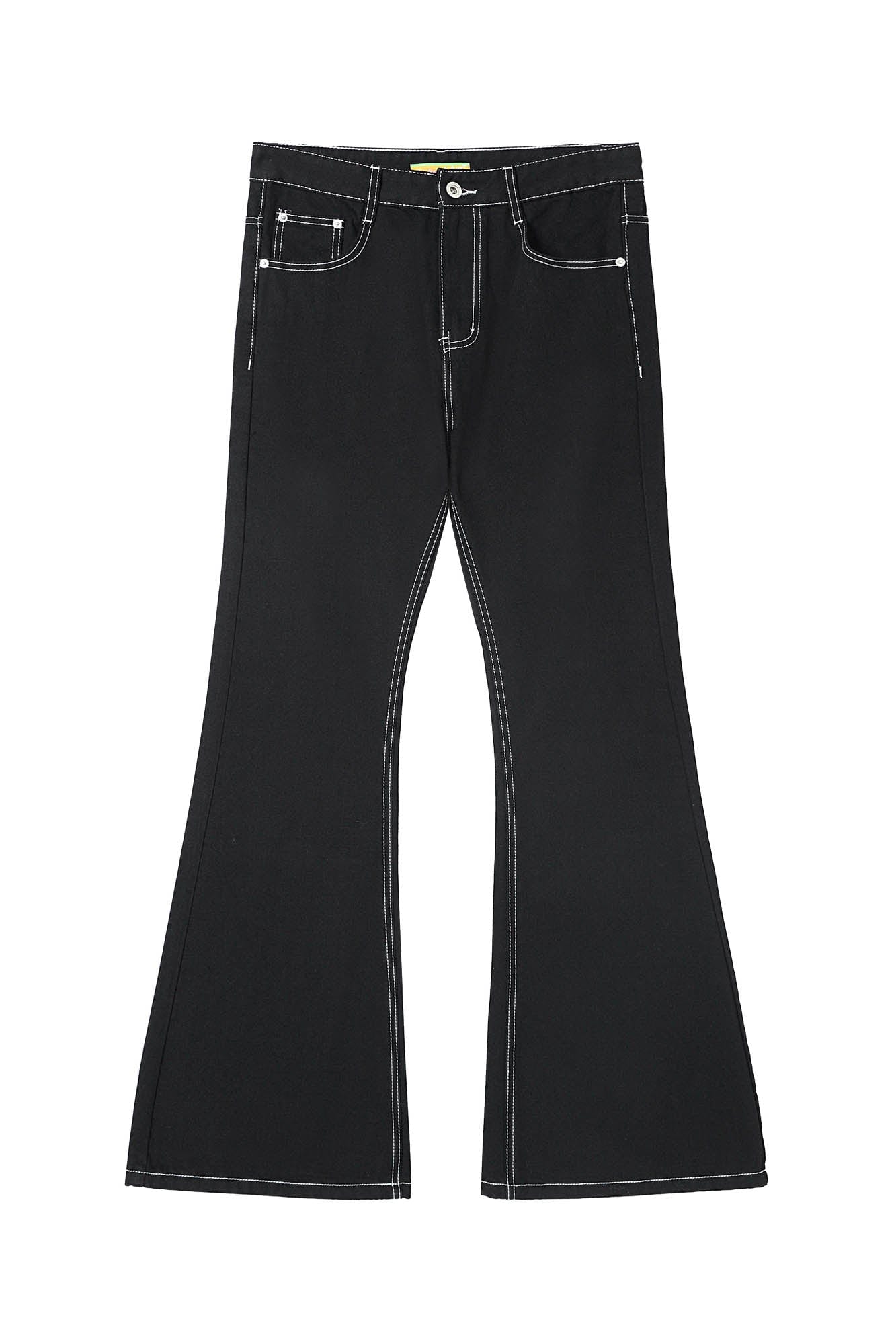 CLP Retro Stitch Ribbon Flared Jeans, premium urban and streetwear designers apparel on PROJECTISR.com, CLP