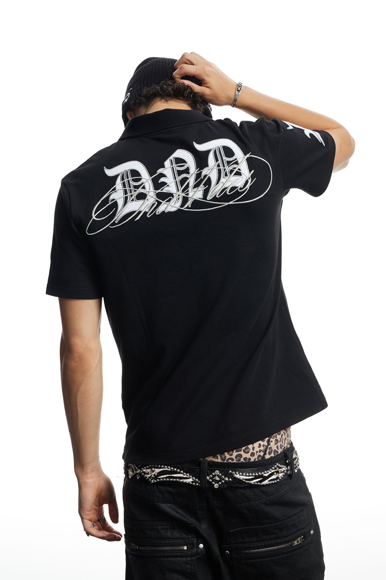 DND4DES Contrast Embroidered Polo Tee
