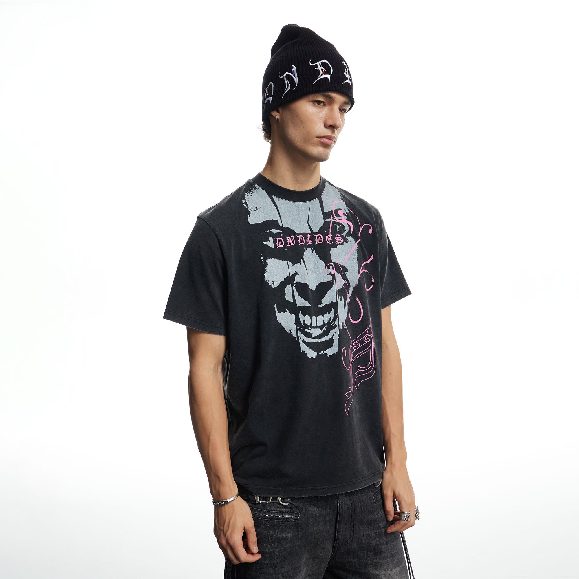 DND4DES Washed Punk Graphic T-Shirt