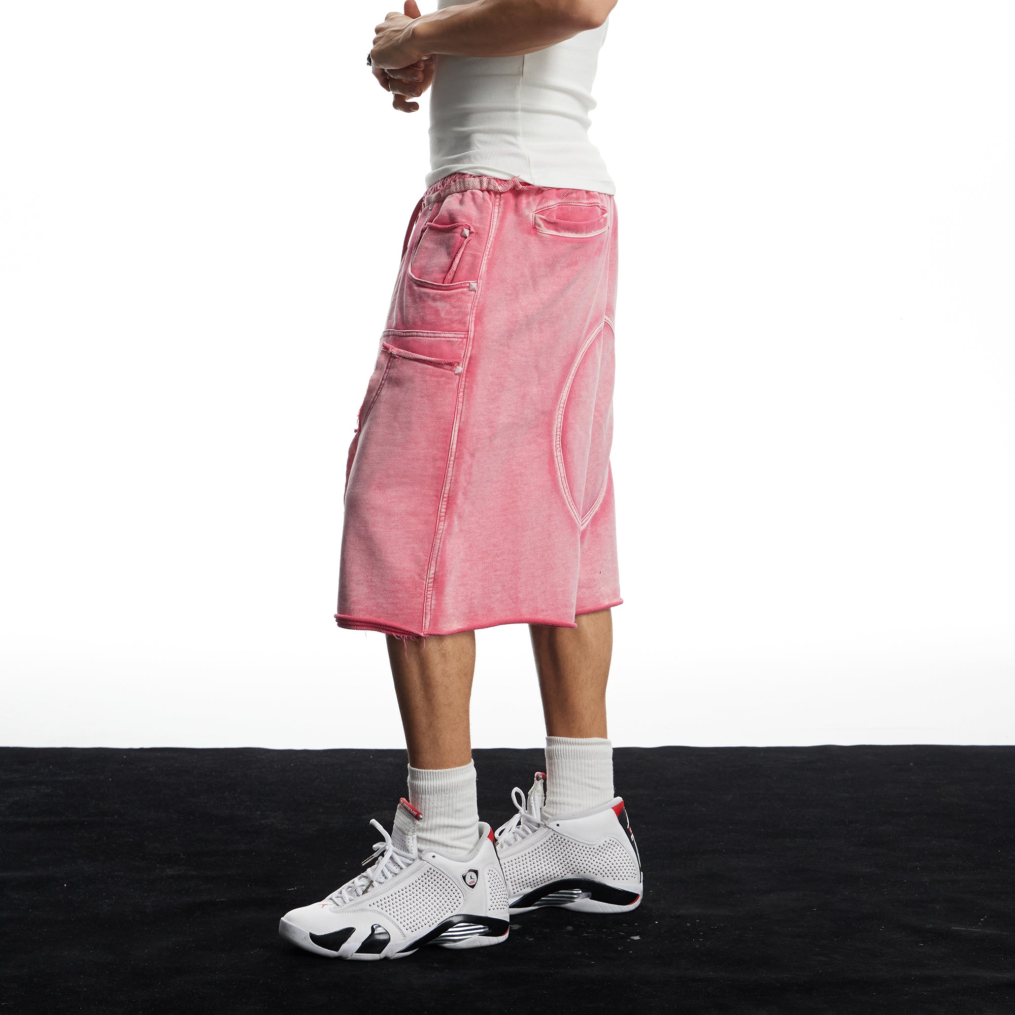 DND4DES Washed Double-Knee Sweat Shorts