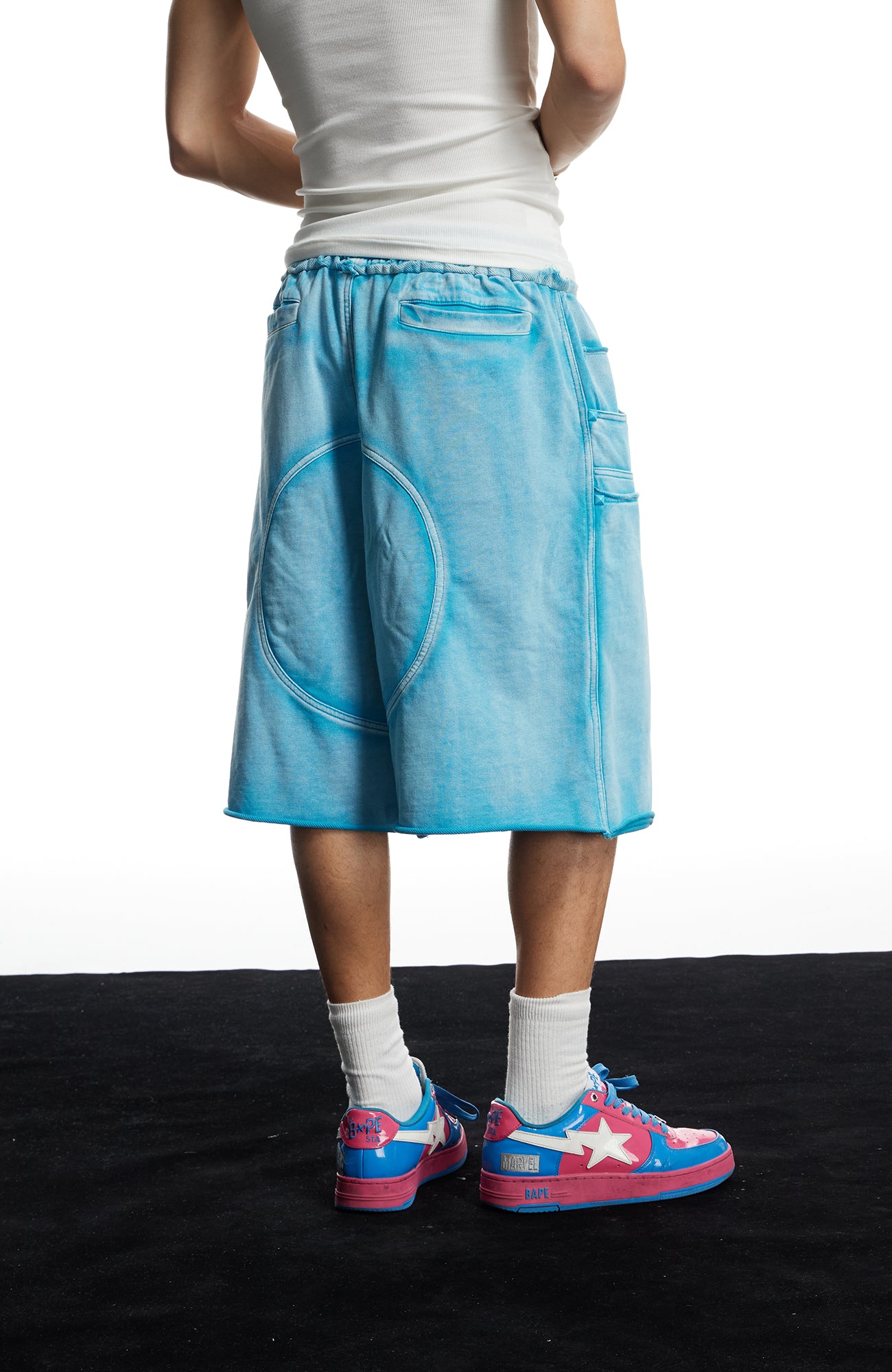 DND4DES Washed Double-Knee Sweat Shorts