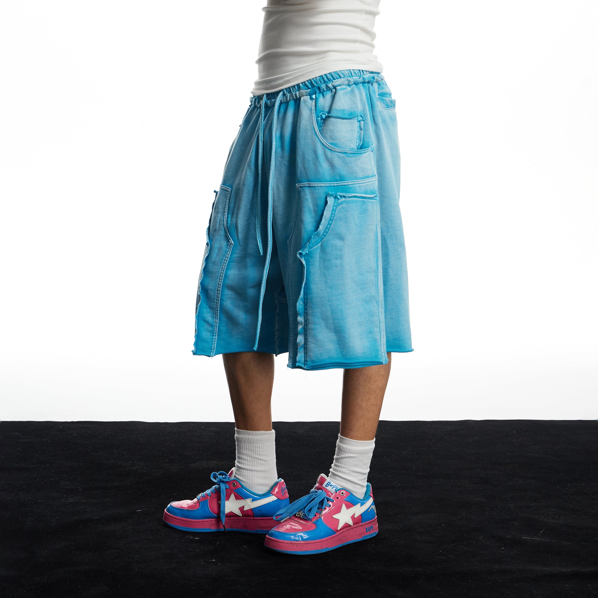 DND4DES Washed Double-Knee Sweat Shorts
