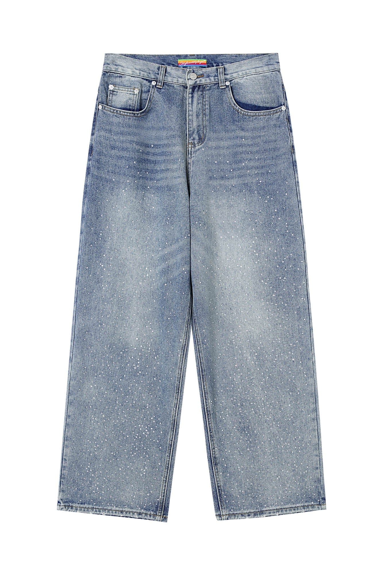 CLP Diamond Washed Wide-Leg Jeans