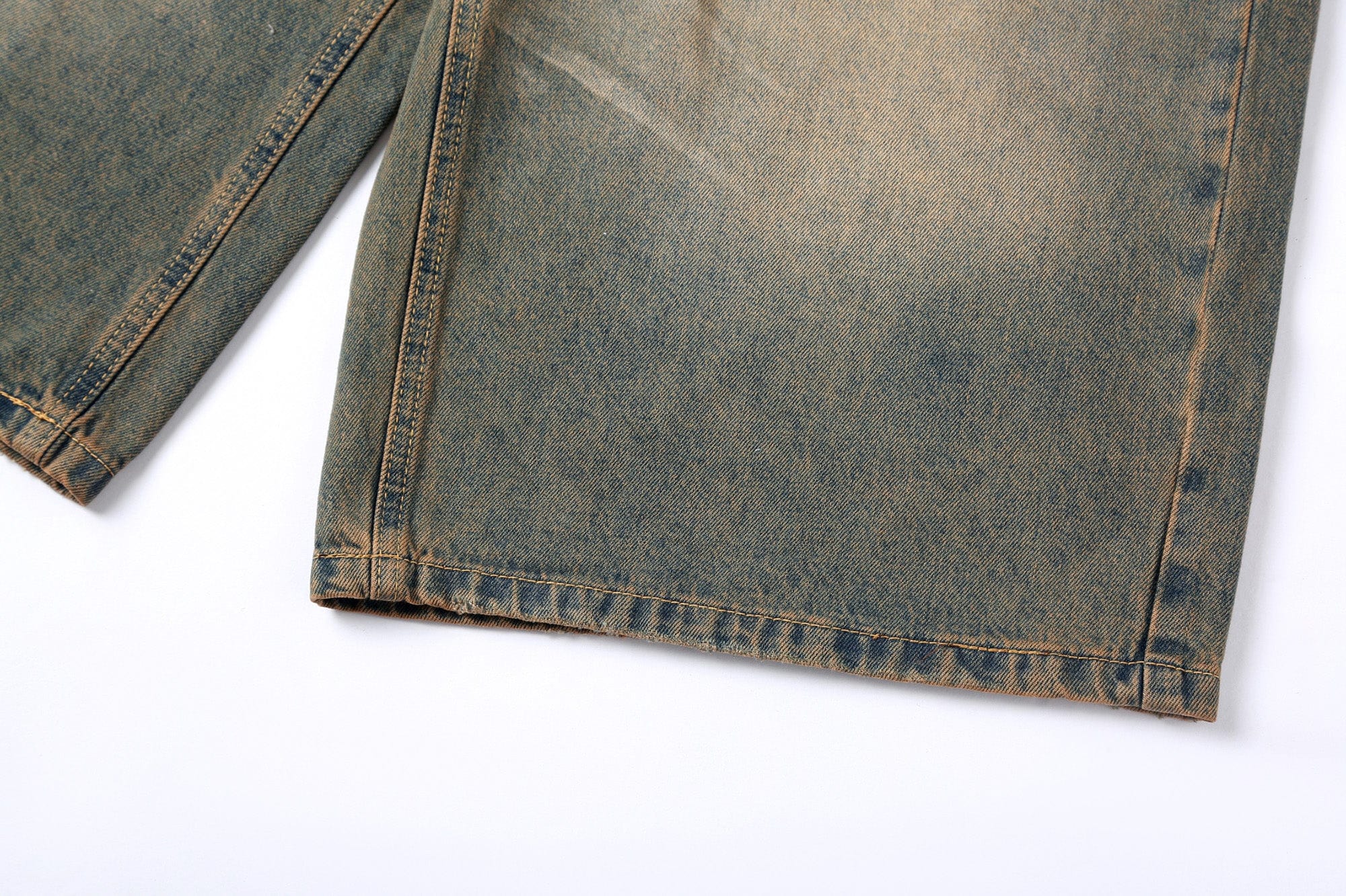 CLP Oversized Washed Denim Shorts, premium urban and streetwear designers apparel on PROJECTISR.com, CLP