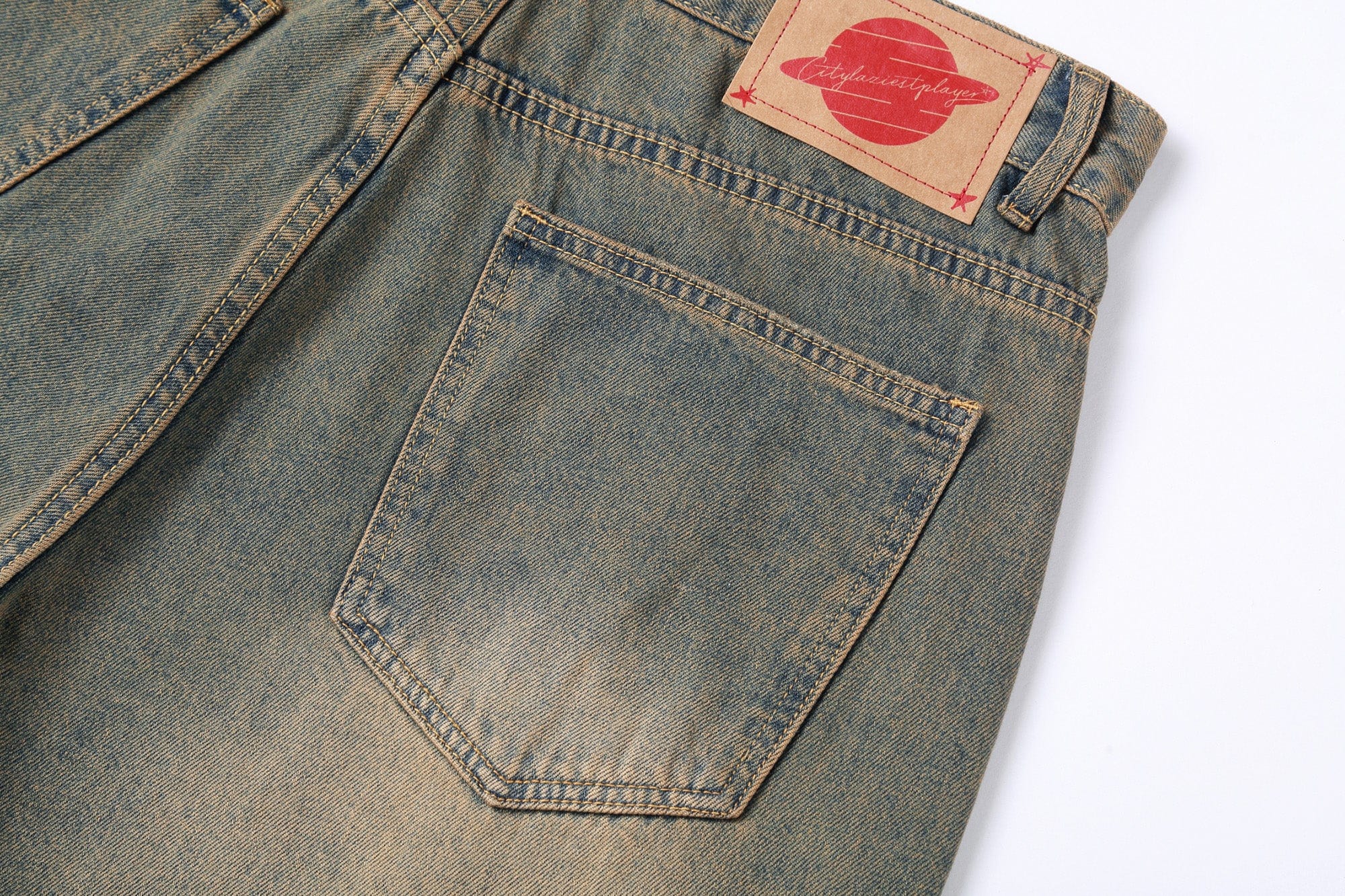CLP Oversized Washed Denim Shorts, premium urban and streetwear designers apparel on PROJECTISR.com, CLP