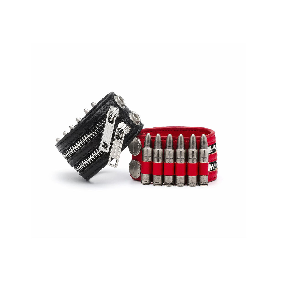 REBEL WAVE MOS Custom Hardware Bullet Cuff Bracelet