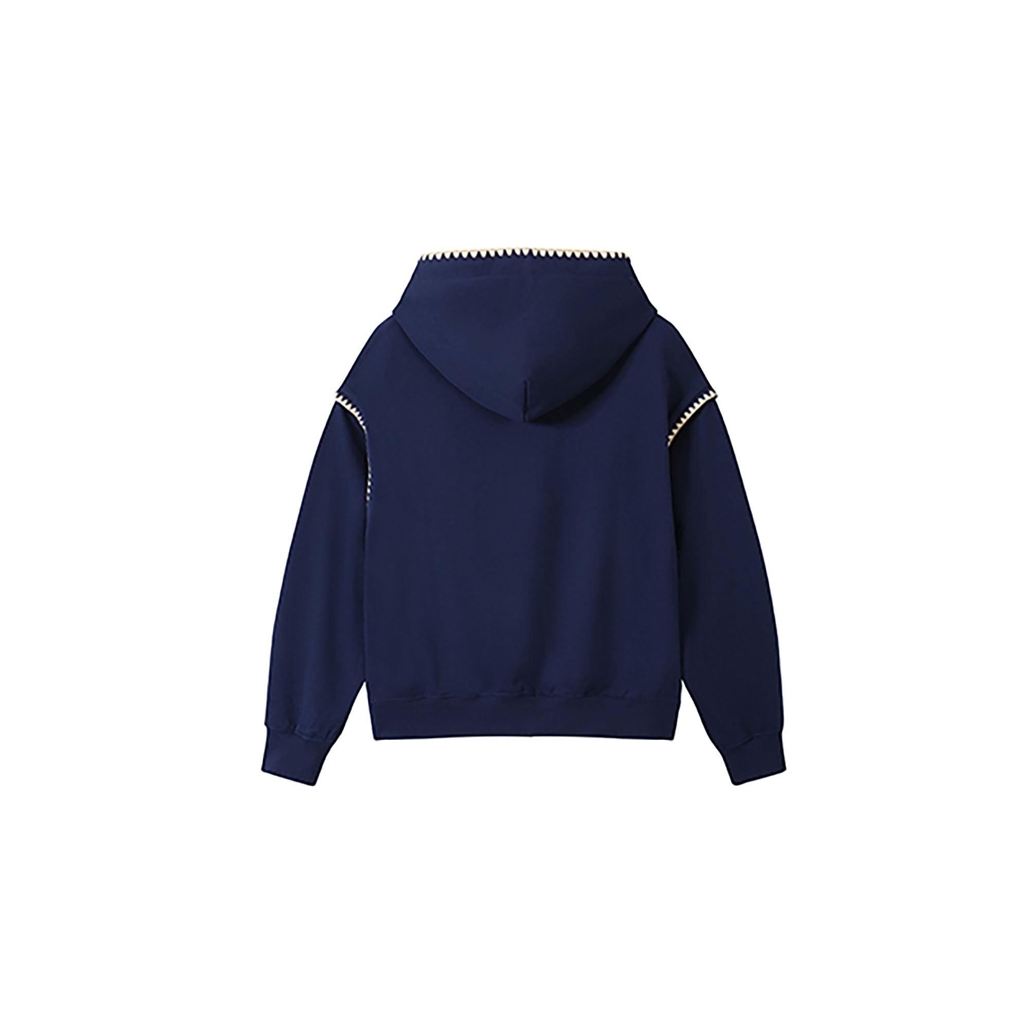 DONSMOKE Retro Embroidered Patch Whipstitch Hoodie, premium urban and streetwear designers apparel on PROJECTISR.com, DONSMOKE