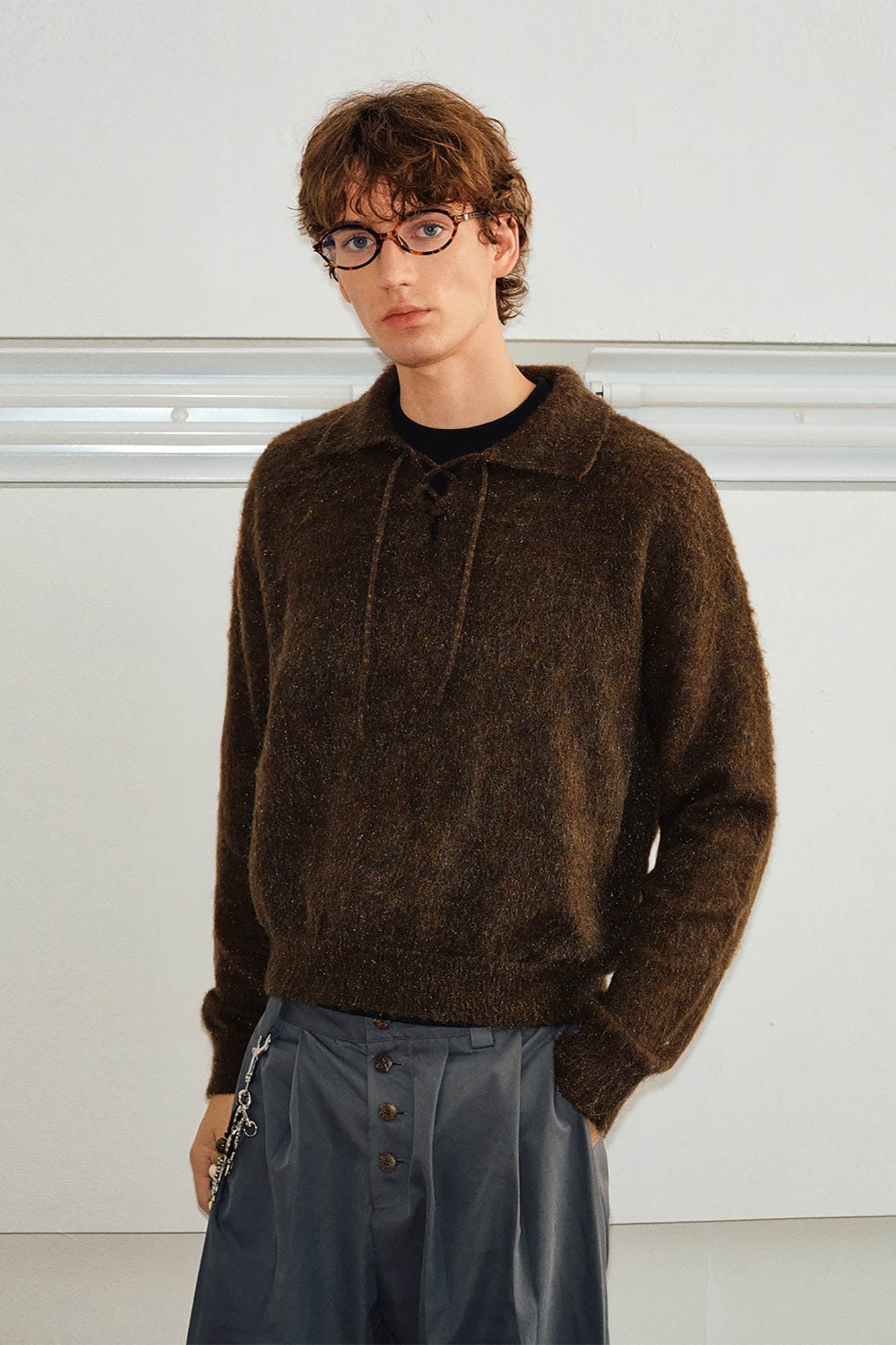 KREATE Drawstring Mohair Sweater, premium urban and streetwear designers apparel on PROJECTISR.com, KREATE