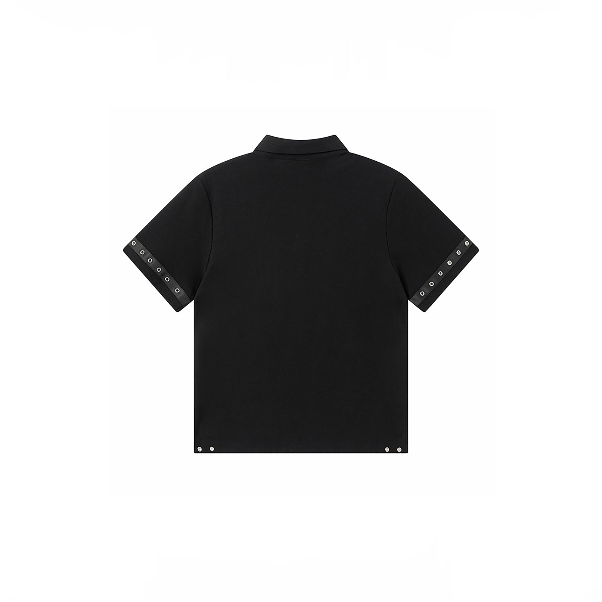 REBEL WAVE Studded Cross Polo Shirt
