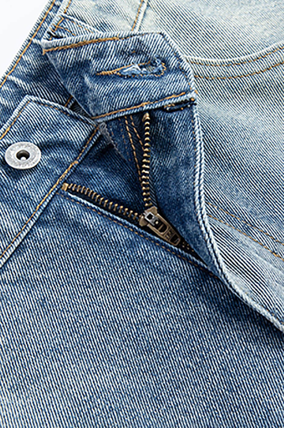 KREATE Inverted Denim Shorts, premium urban and streetwear designers apparel on PROJECTISR.com, KREATE