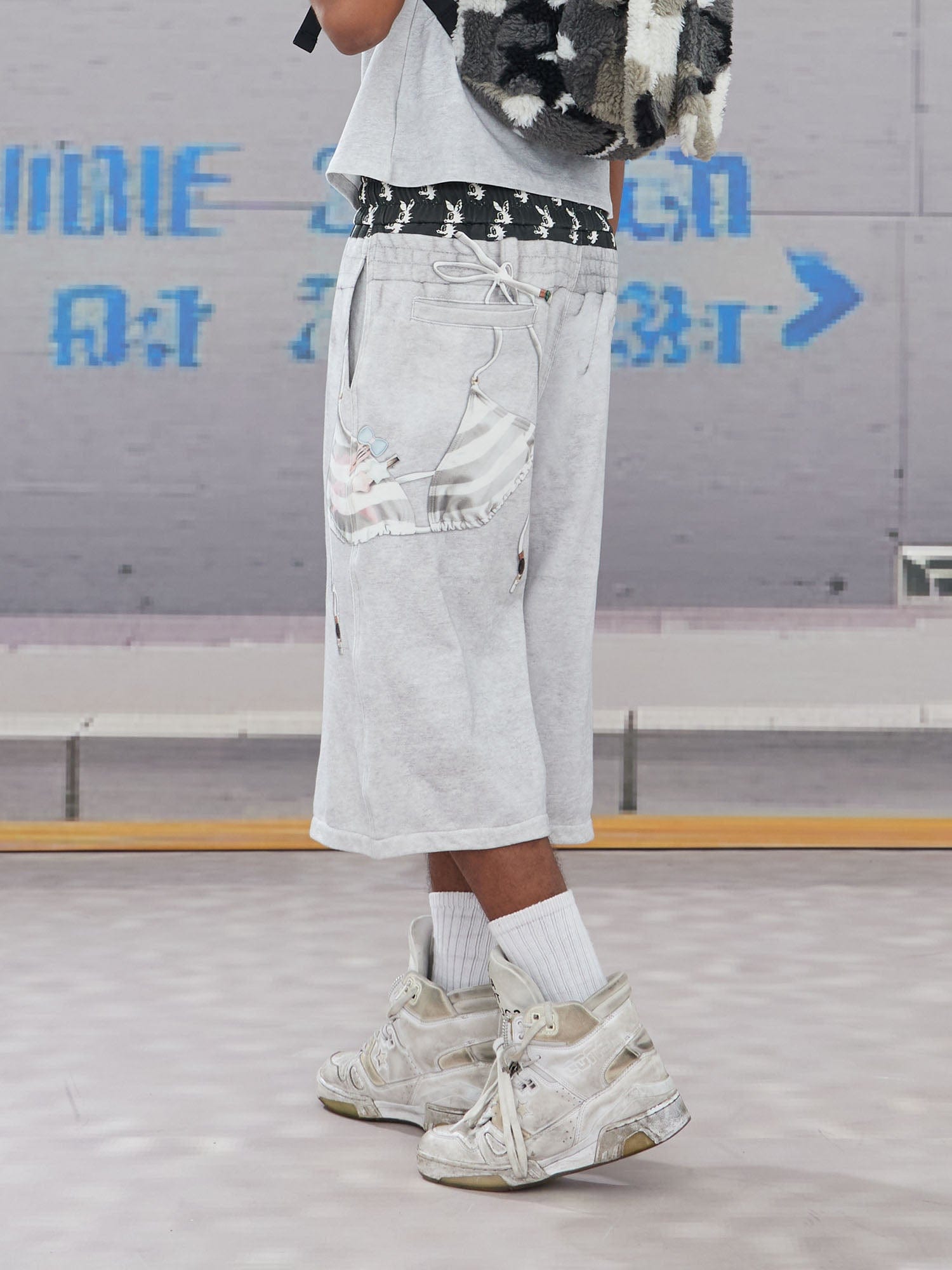 DND4DES Keychain Double-Waist Graphics Shorts, premium urban and streetwear designers apparel on PROJECTISR.com, DND4DES