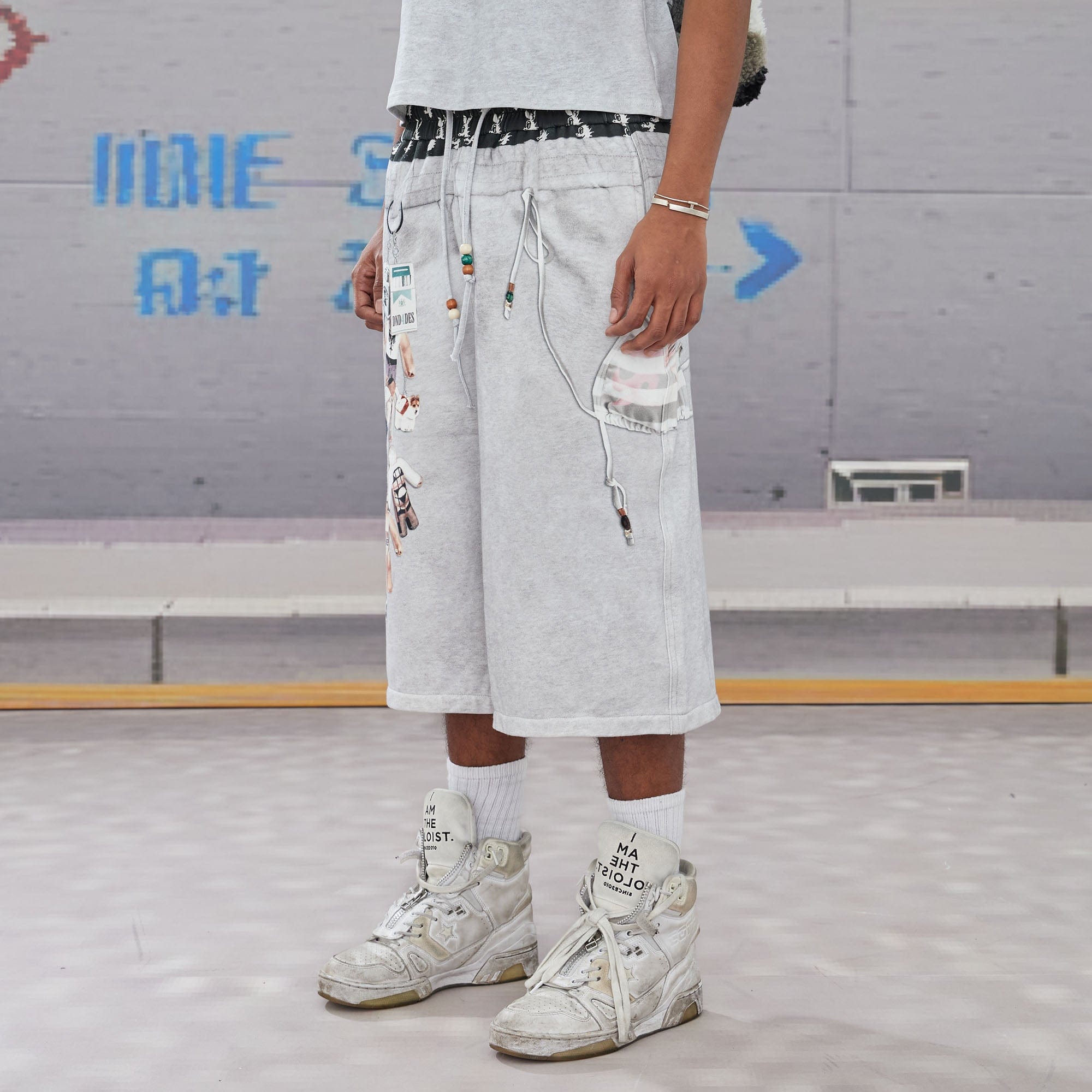 DND4DES Keychain Double-Waist Graphics Shorts, premium urban and streetwear designers apparel on PROJECTISR.com, DND4DES