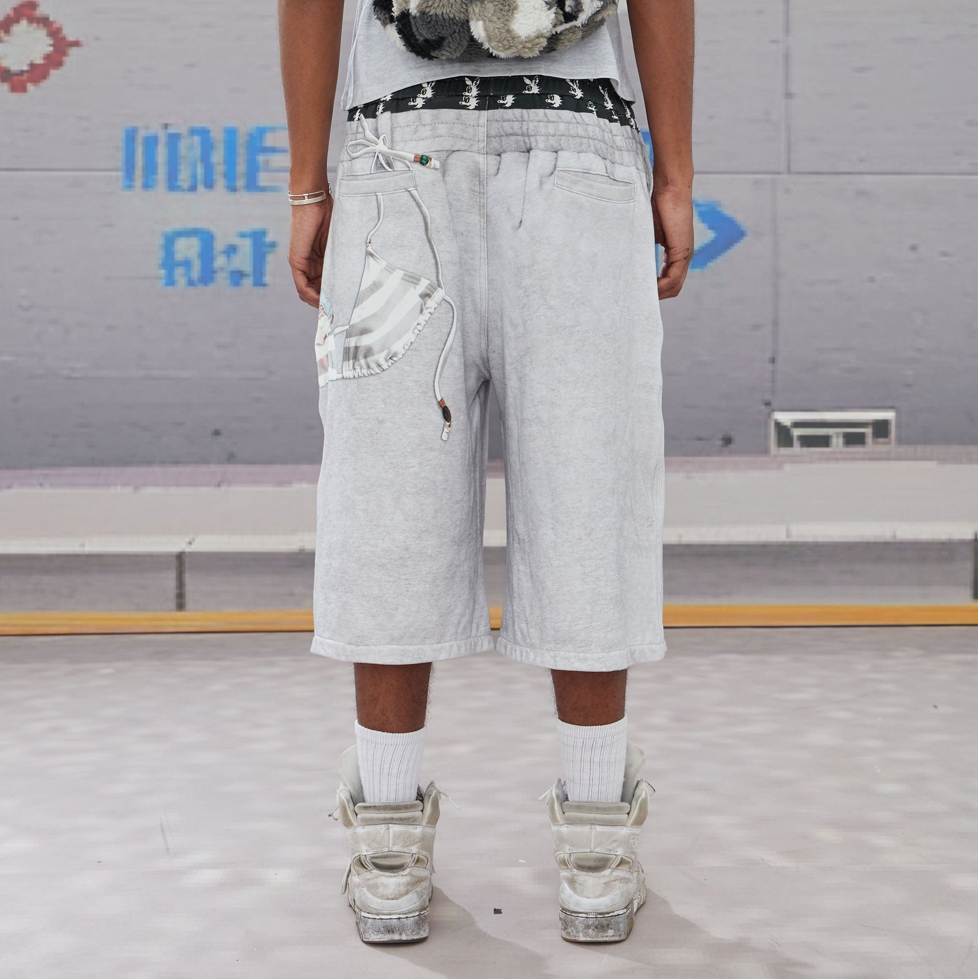 DND4DES Keychain Double-Waist Graphics Shorts, premium urban and streetwear designers apparel on PROJECTISR.com, DND4DES