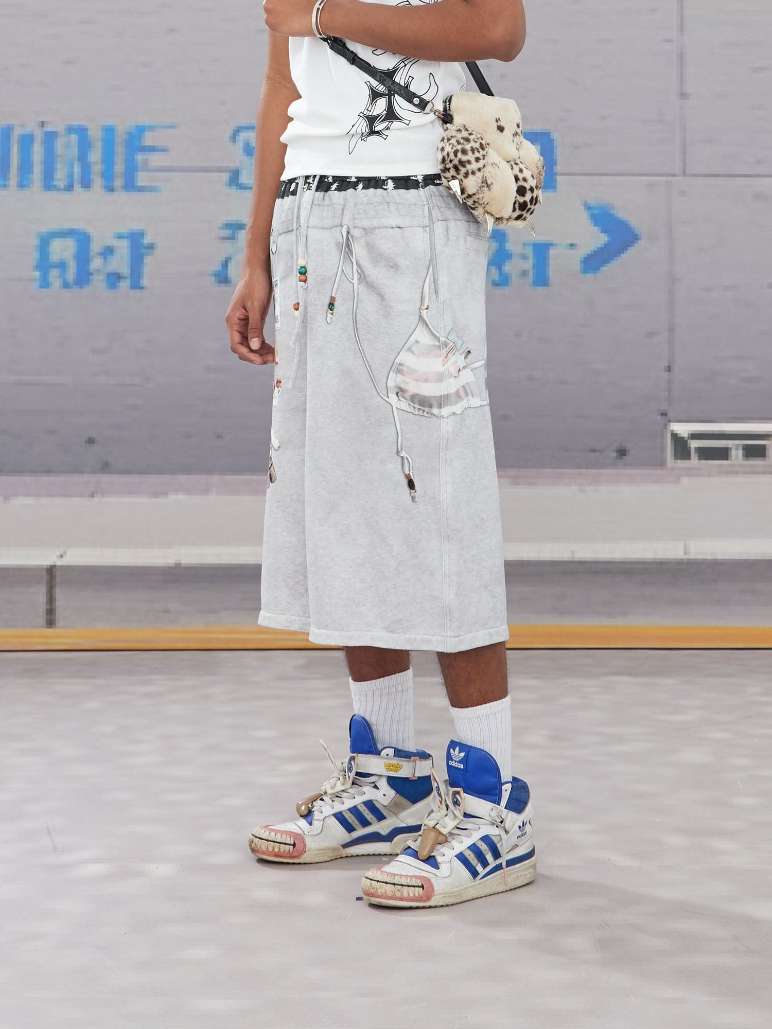 DND4DES Keychain Double-Waist Graphics Shorts, premium urban and streetwear designers apparel on PROJECTISR.com, DND4DES