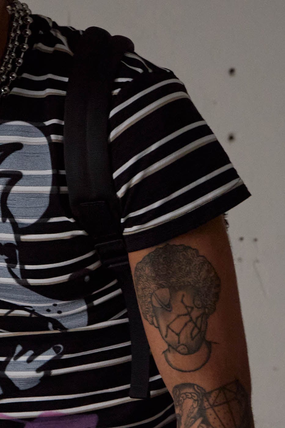DND4DES The Rat Graffiti Striped T-Shirt, premium urban and streetwear designers apparel on PROJECTISR.com, DND4DES