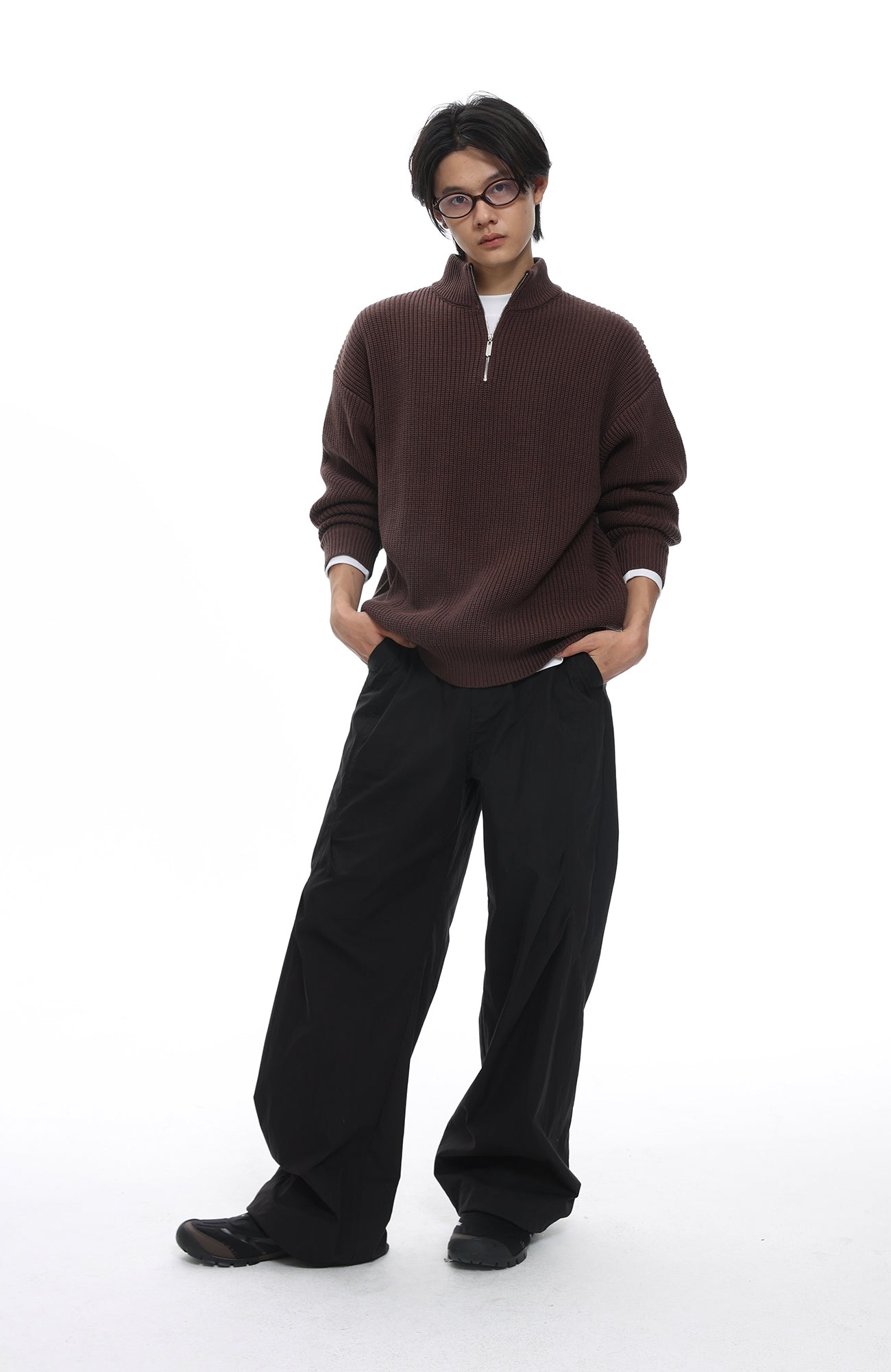 ROARINGWILD A ARCH Essential Drawstring Parachute Pants