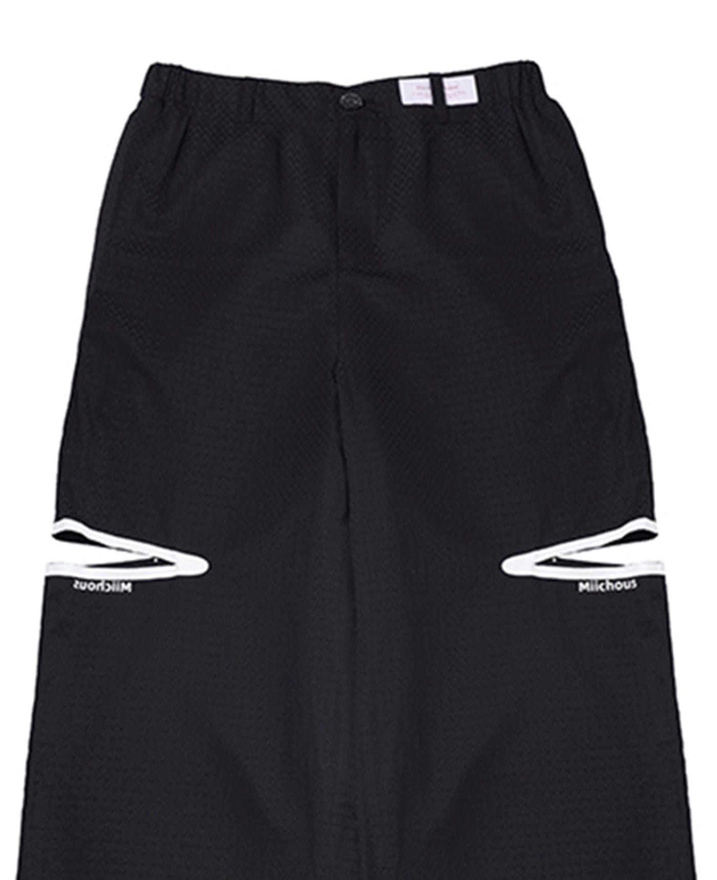 MIICHOUS Modern Cut-out Logo Pants, premium urban and streetwear designers apparel on PROJECTISR.com, Miichous