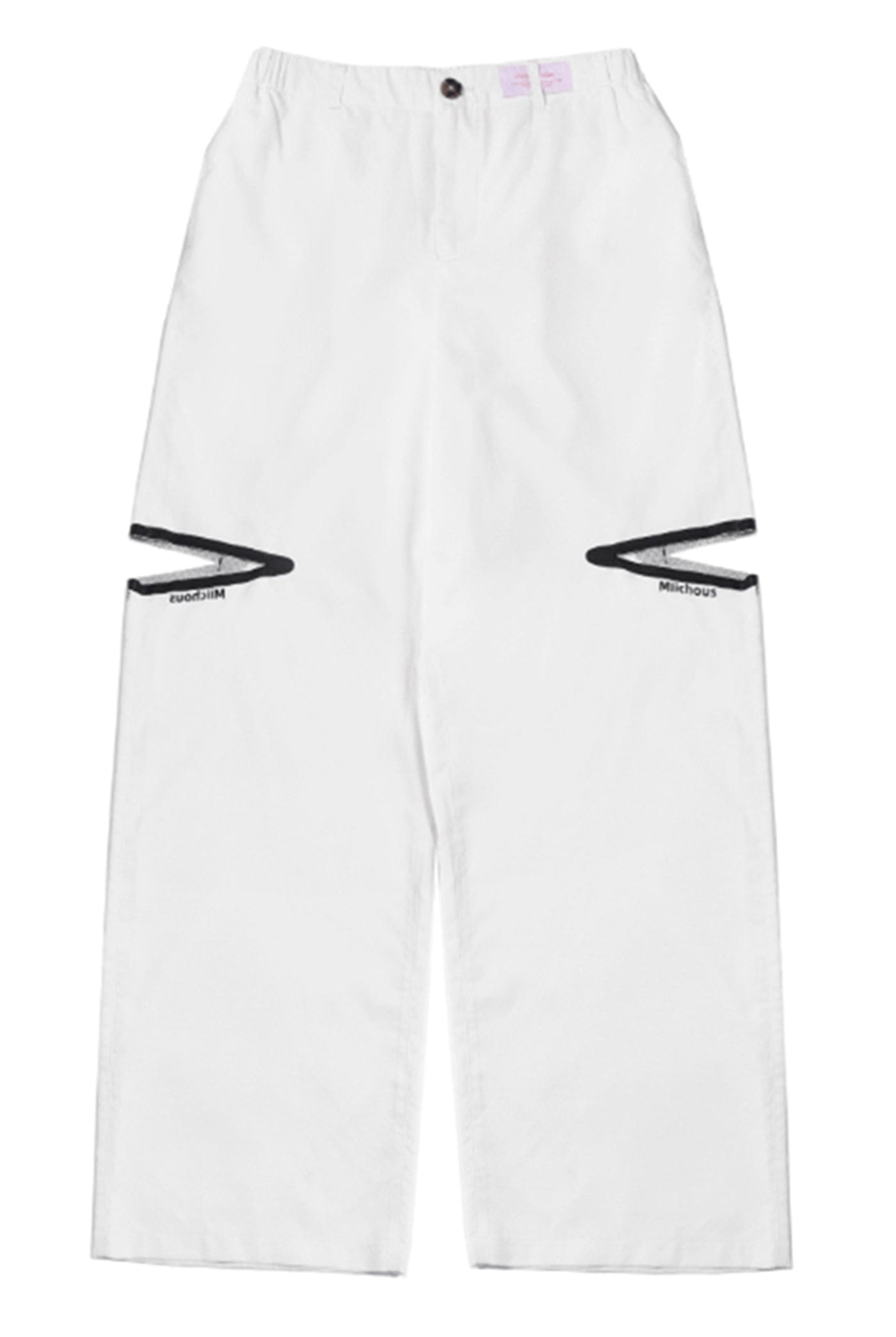 MIICHOUS Modern Cut-out Logo Pants, premium urban and streetwear designers apparel on PROJECTISR.com, Miichous