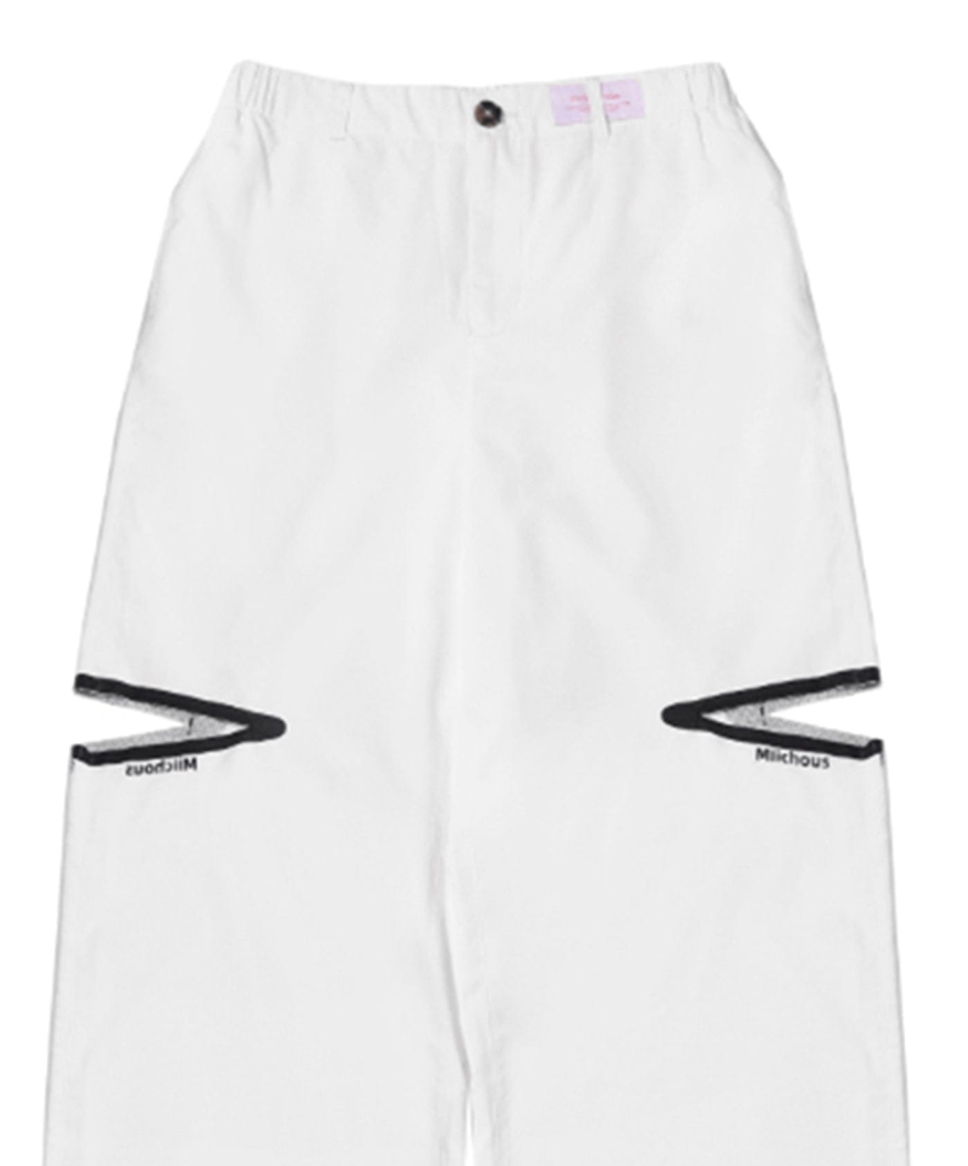 MIICHOUS Modern Cut-out Logo Pants, premium urban and streetwear designers apparel on PROJECTISR.com, Miichous