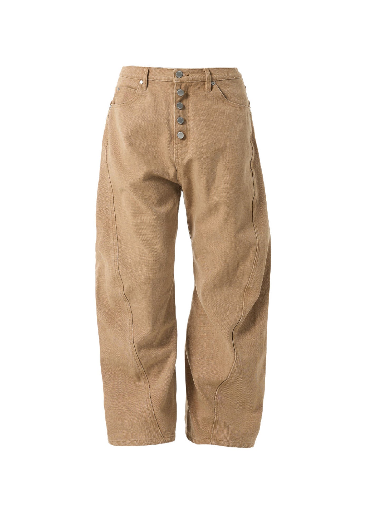 STEEPC Classical Button-Fly Curved-Seam Utility Pants, premium urban and streetwear designers apparel on PROJECTISR.com, STEEPC