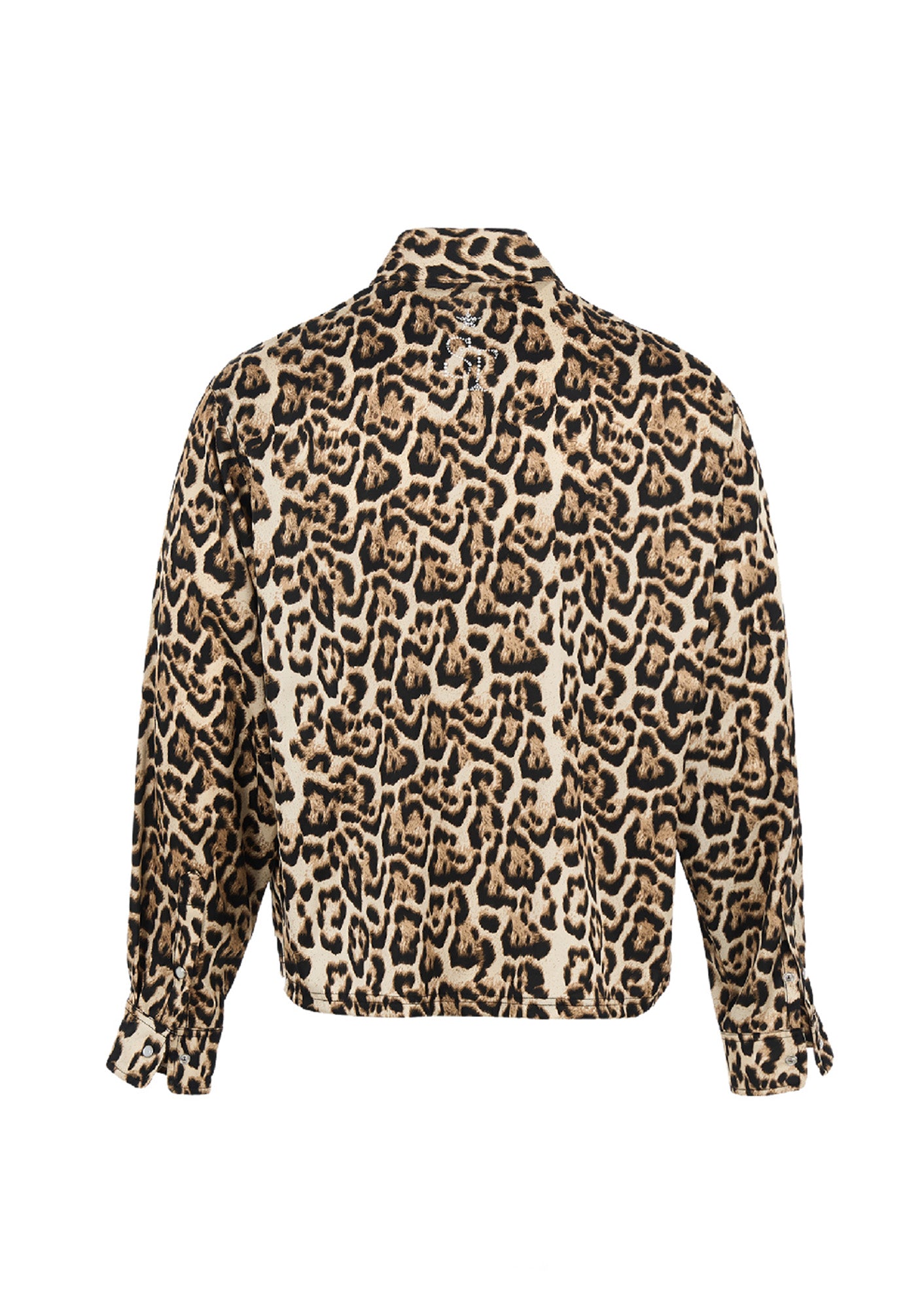 STEEPC Leopard Pearl Embellished Boxy Shirt, premium urban and streetwear designers apparel on PROJECTISR.com, STEEPC