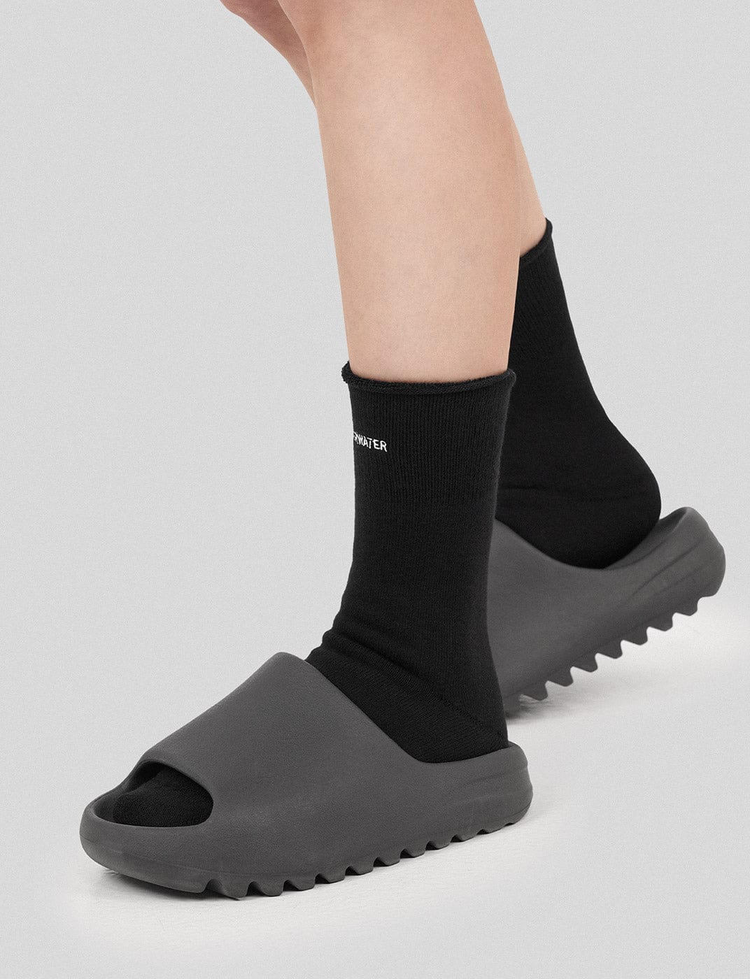 UNDERWATER Embroidered Socks Black, premium urban and streetwear designers apparel on PROJECTISR.com, UNDERWATER
