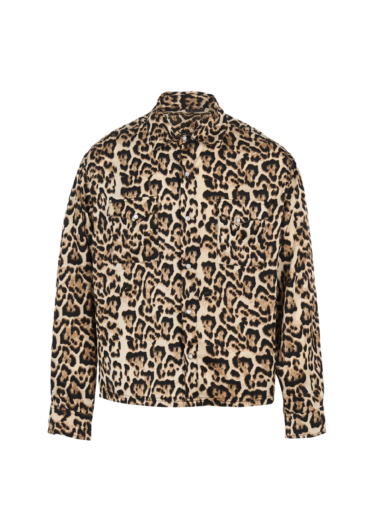 STEEPC Leopard Pearl Embellished Boxy Shirt, premium urban and streetwear designers apparel on PROJECTISR.com, STEEPC