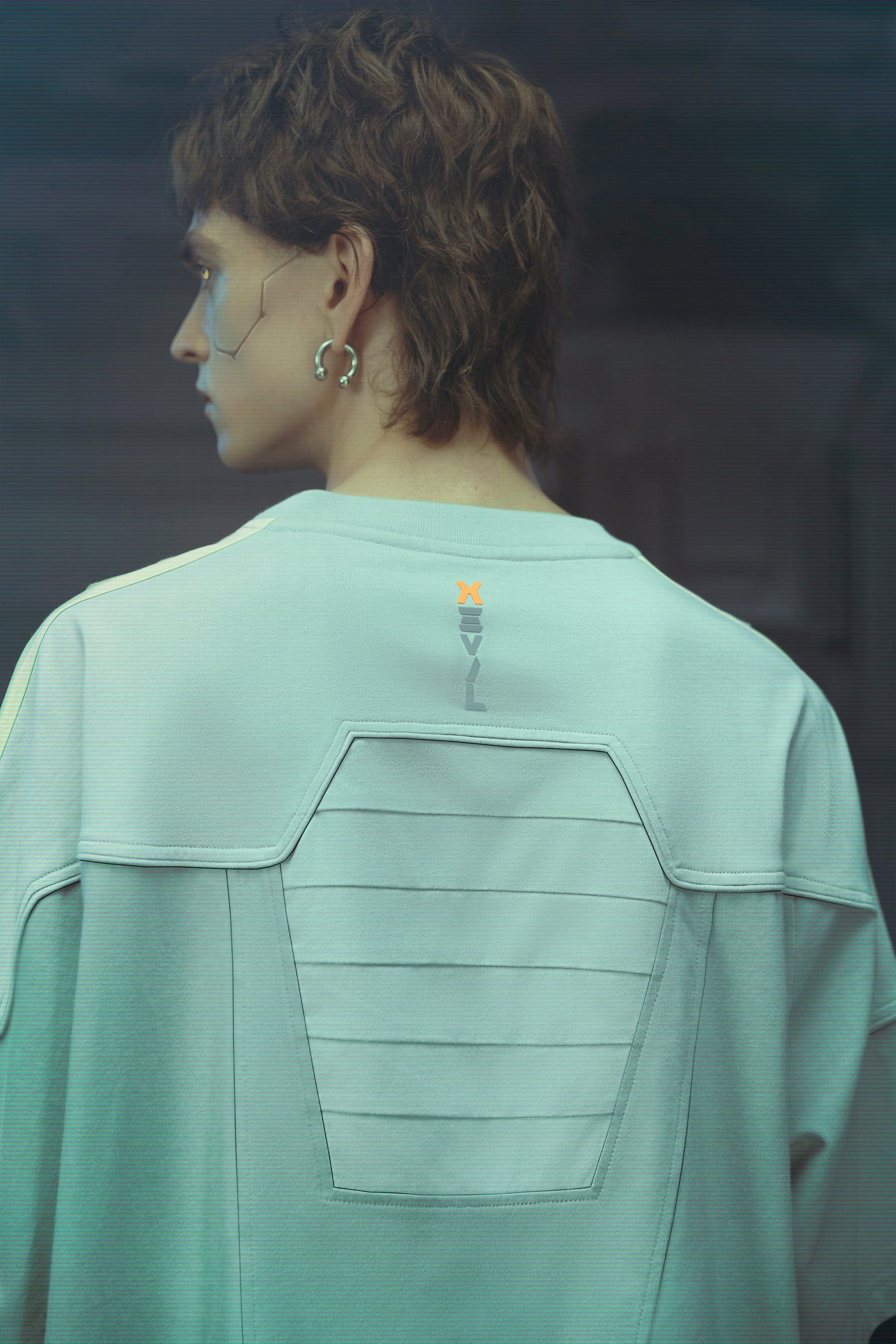 XIPHEVIL Modern Deconstructed Rivet Jersey Sliver, premium urban and streetwear designers apparel on PROJECTISR.com, XIPHEVIL