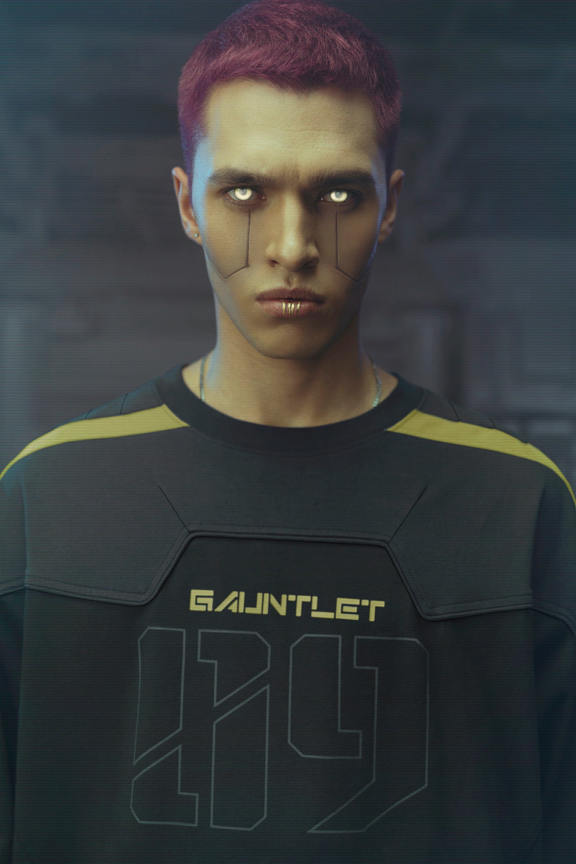 XIPHEVIL Modern Deconstructed Rivet Jersey Yellow, premium urban and streetwear designers apparel on PROJECTISR.com, XIPHEVIL