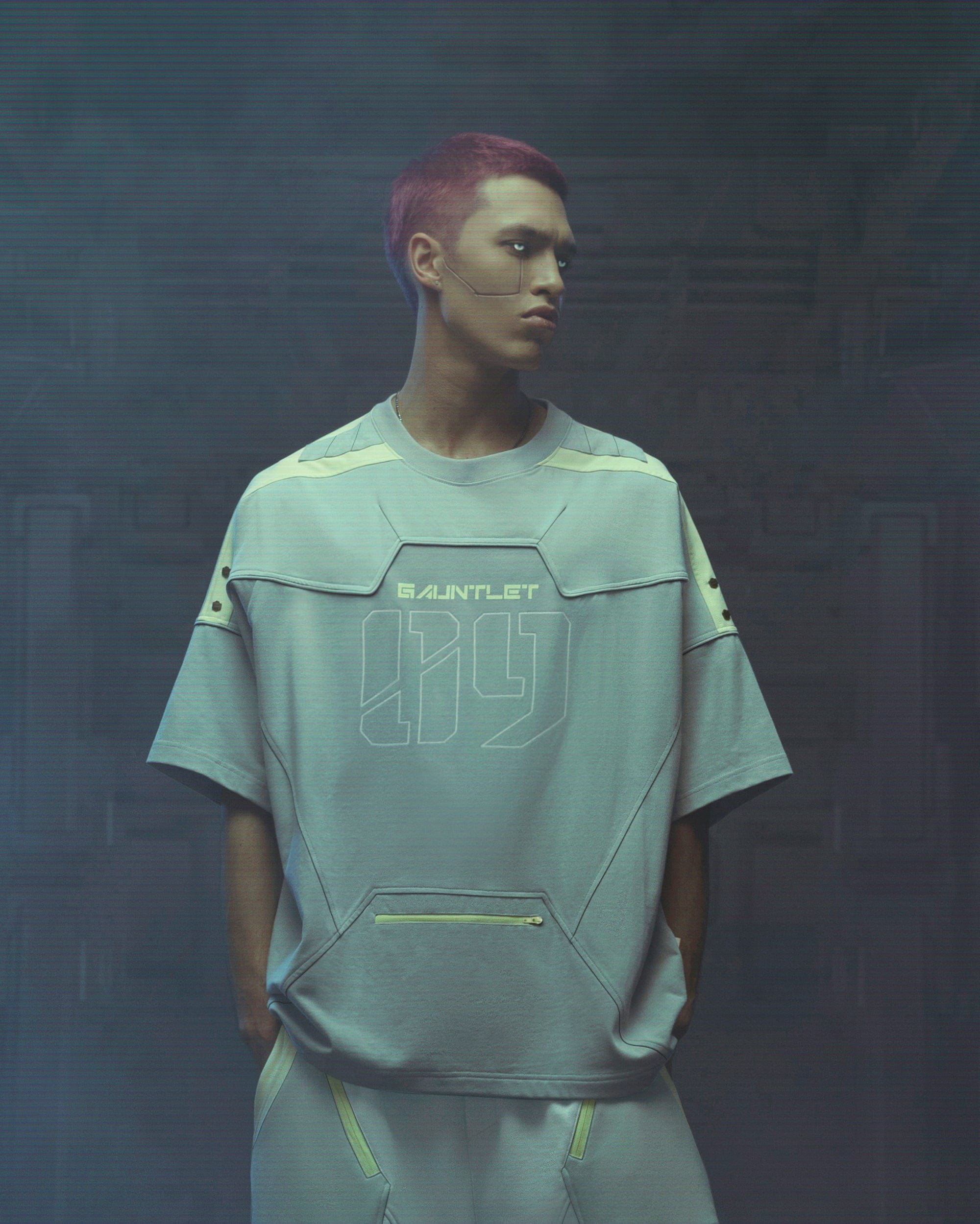XIPHEVIL Modern Deconstructed Rivet Jersey Sliver, premium urban and streetwear designers apparel on PROJECTISR.com, XIPHEVIL
