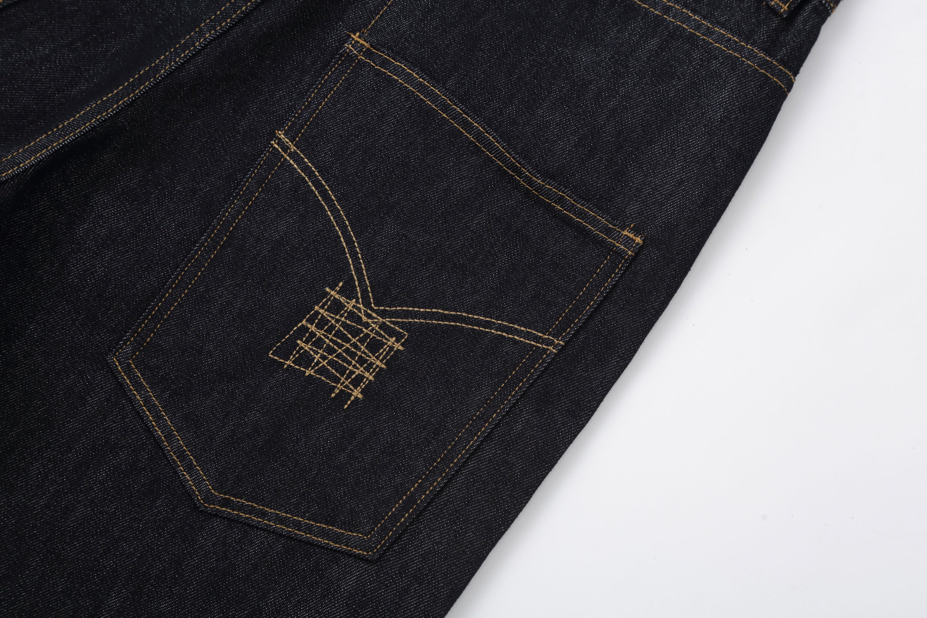 CLP Retro Contrast Stitch Straight-Leg Jorts, premium urban and streetwear designers apparel on PROJECTISR.com, CLP