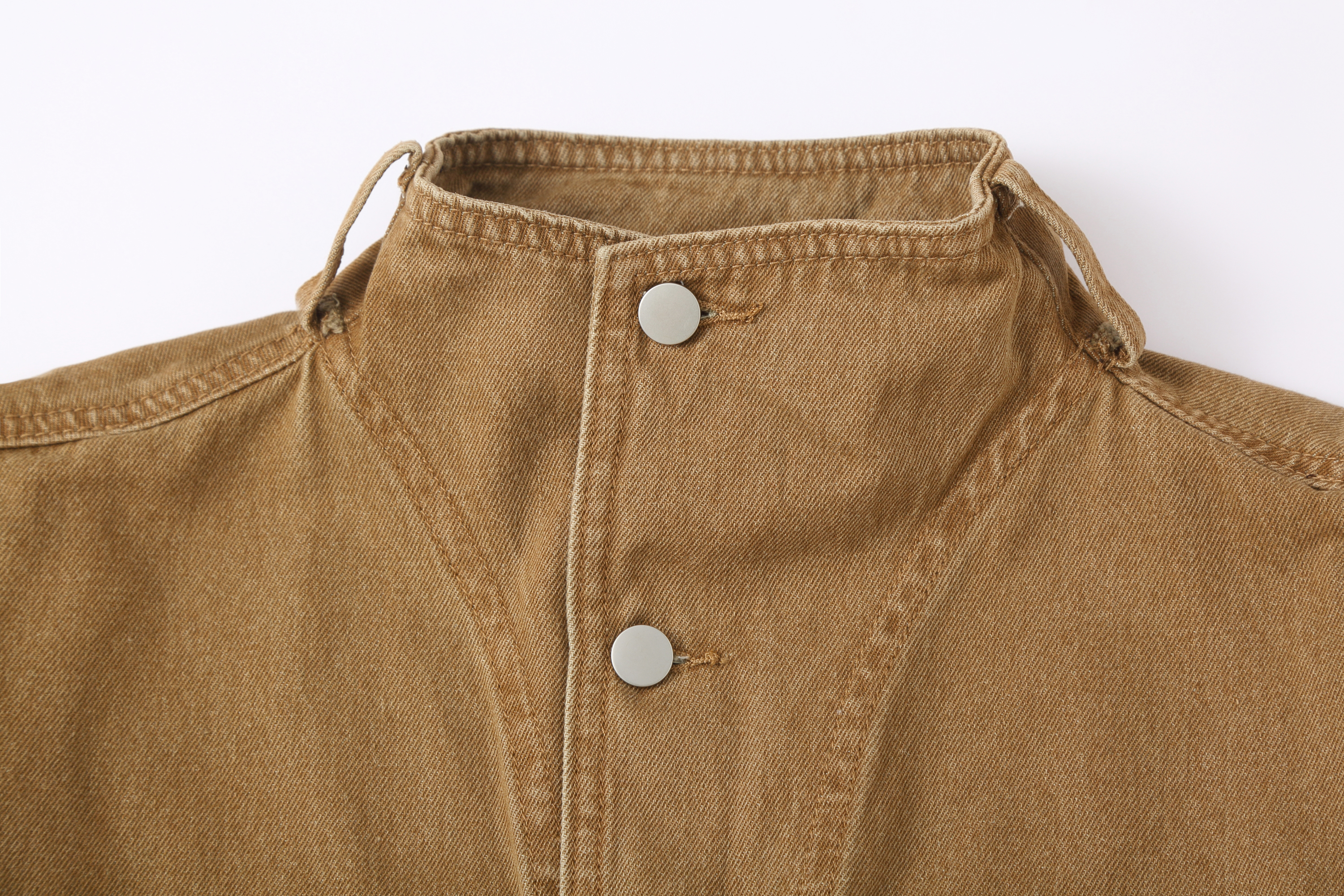 CLP Retro Stand Collar Denim Vest