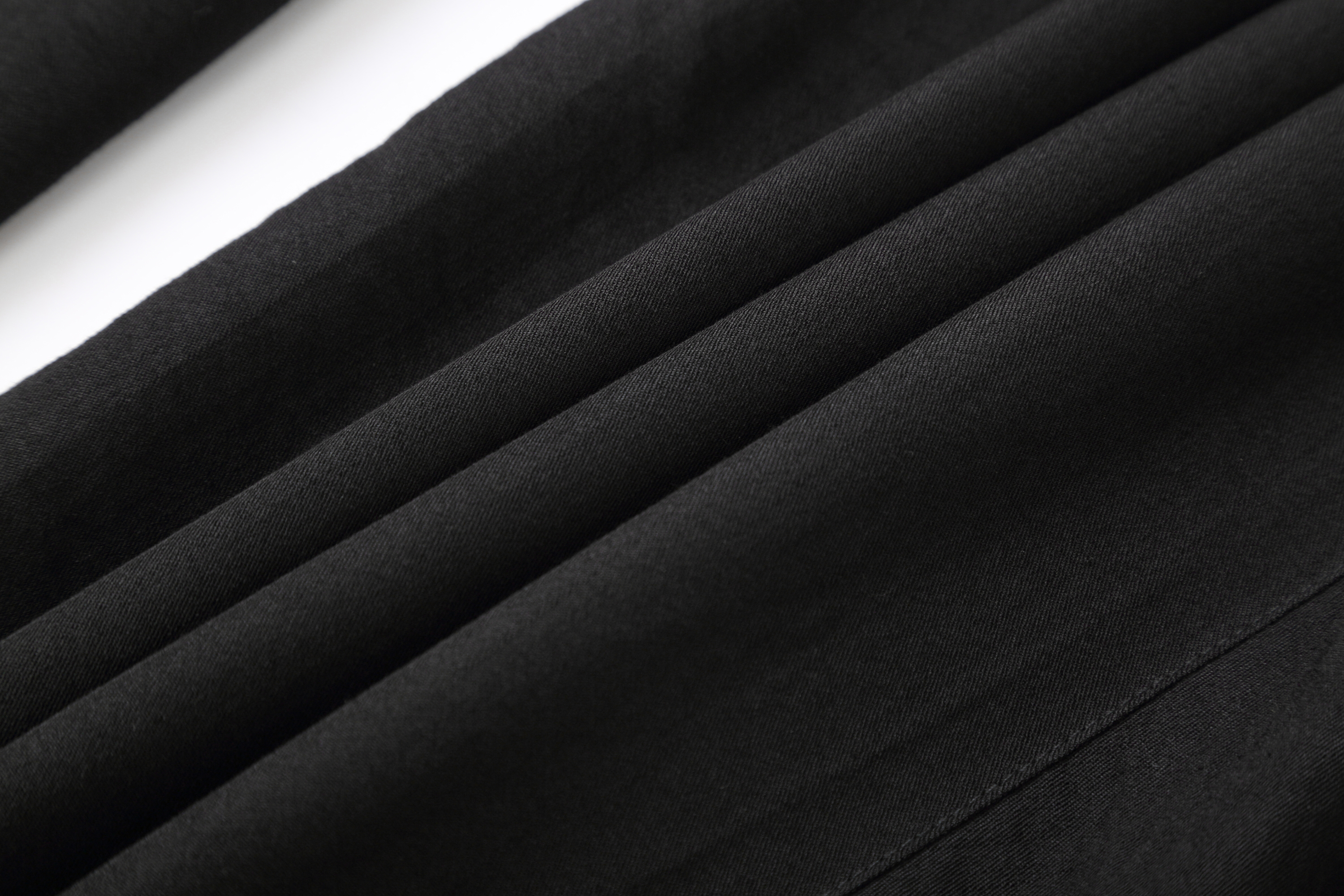 CLP Draped Elastic-Waist Curved Trousers