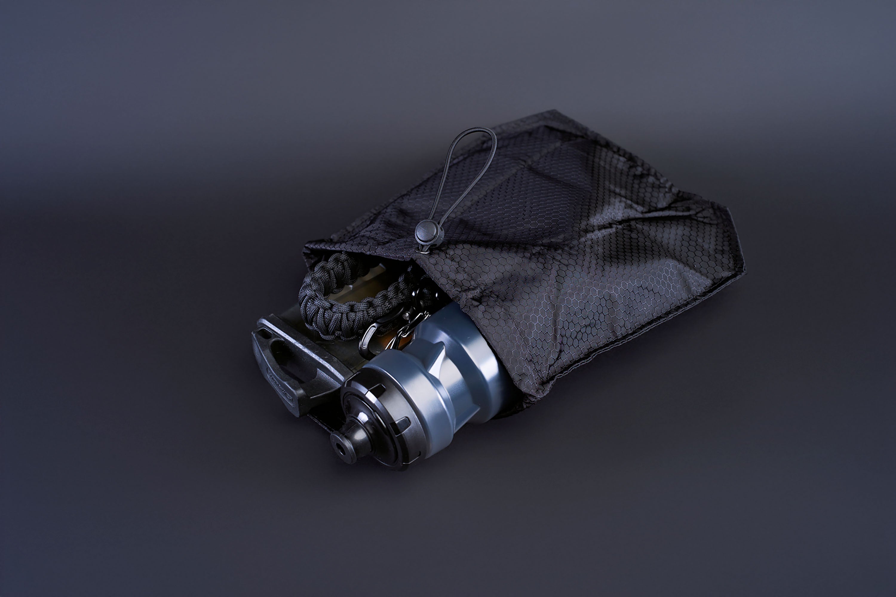 OVERCLOCK ROAM Drawstring Foldable Ripstop Roll-Up Cinch Bag, premium urban and streetwear designers apparel on PROJECTISR.com, OVERCLOCK ROAM