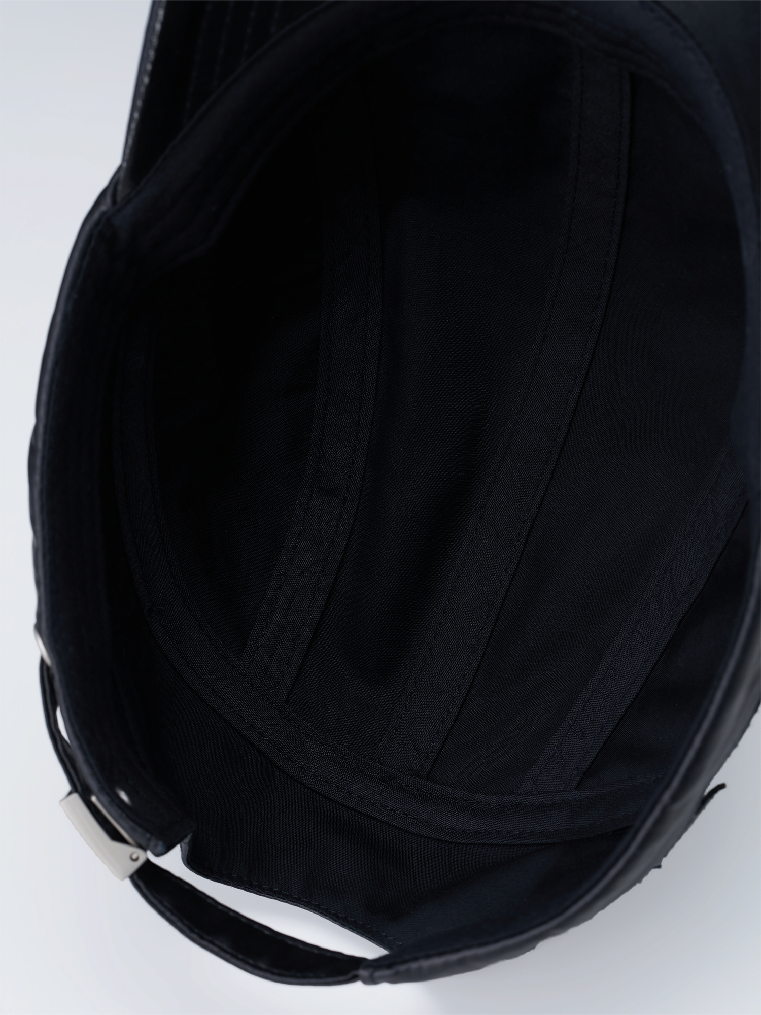 SANB Faux Leather Horned Baseball Cap
