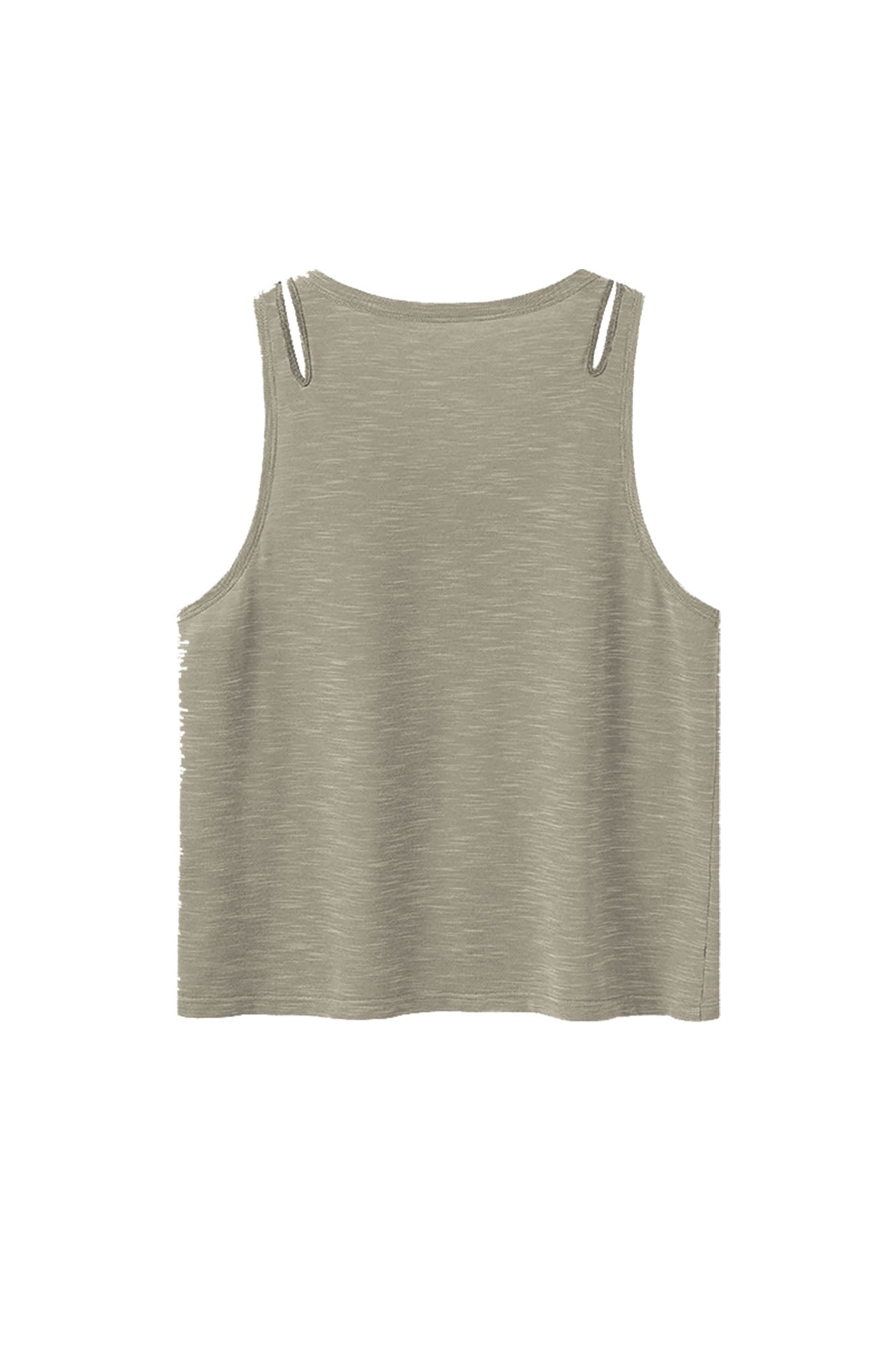 ALVNG AR ANTS Essential Shoulder Slit Knit Tank Top